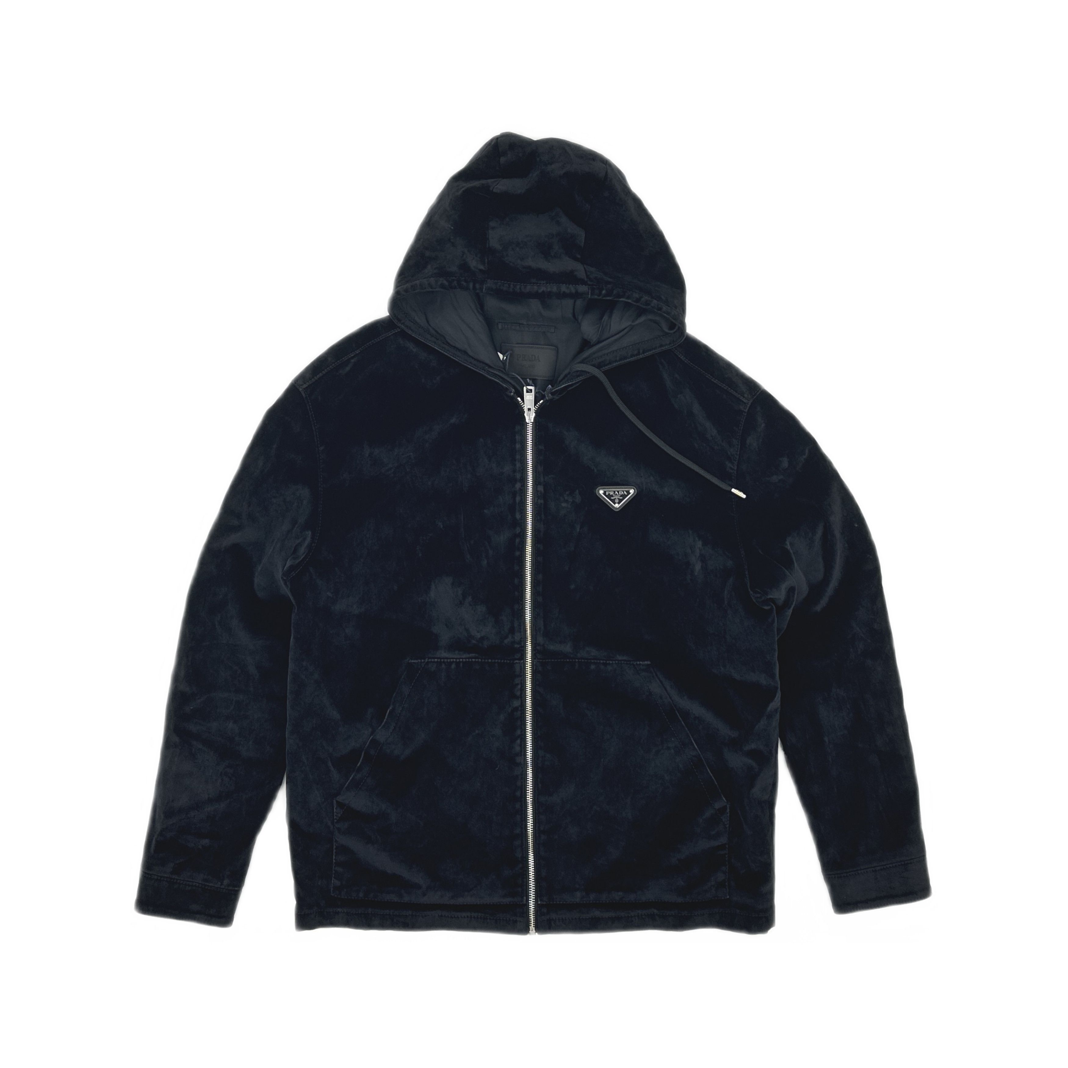 Prada Prada Velvet Zip Up Hoodie Size M Size US M / EU 48-50 / 2 - 1 Thumbnail
