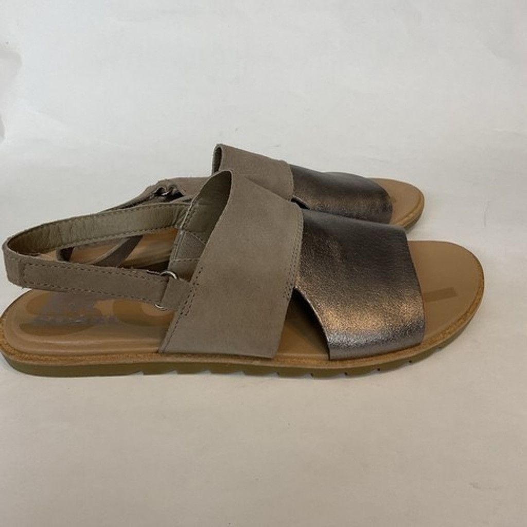 SOREL Sorel Ella II Ash Brown/Chalk Slingback Flat Sandal Women9.5 Size US 9.5 / IT 39.5 - 11 Thumbnail