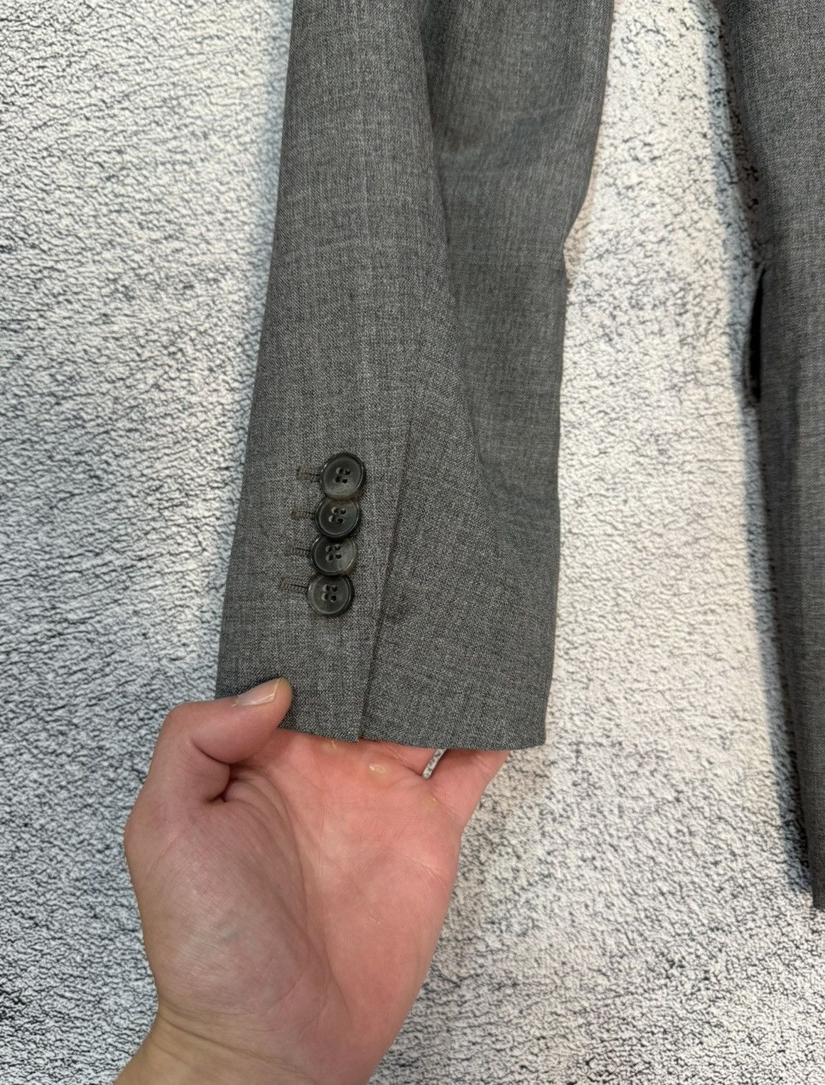 Suitsupply Lazio Blazer Mens 52 EU 42 US Slim Gray Wool