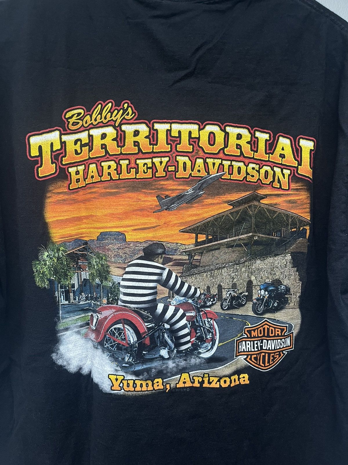 Harley Davidson Harley Davidson Reaper Smoking w/ Poker Card Graphic Tshirt Size US L / EU 52-54 / 3 - 5 Thumbnail