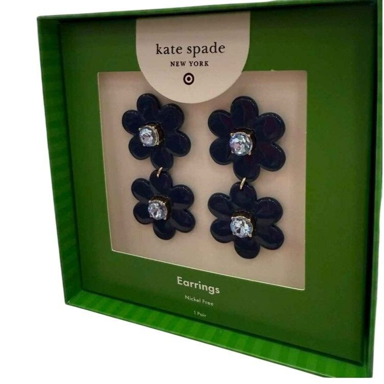 Kate Spade Kate Spade New York X Target Floral Linear Pierced Earrings Size ONE SIZE - 5 Thumbnail