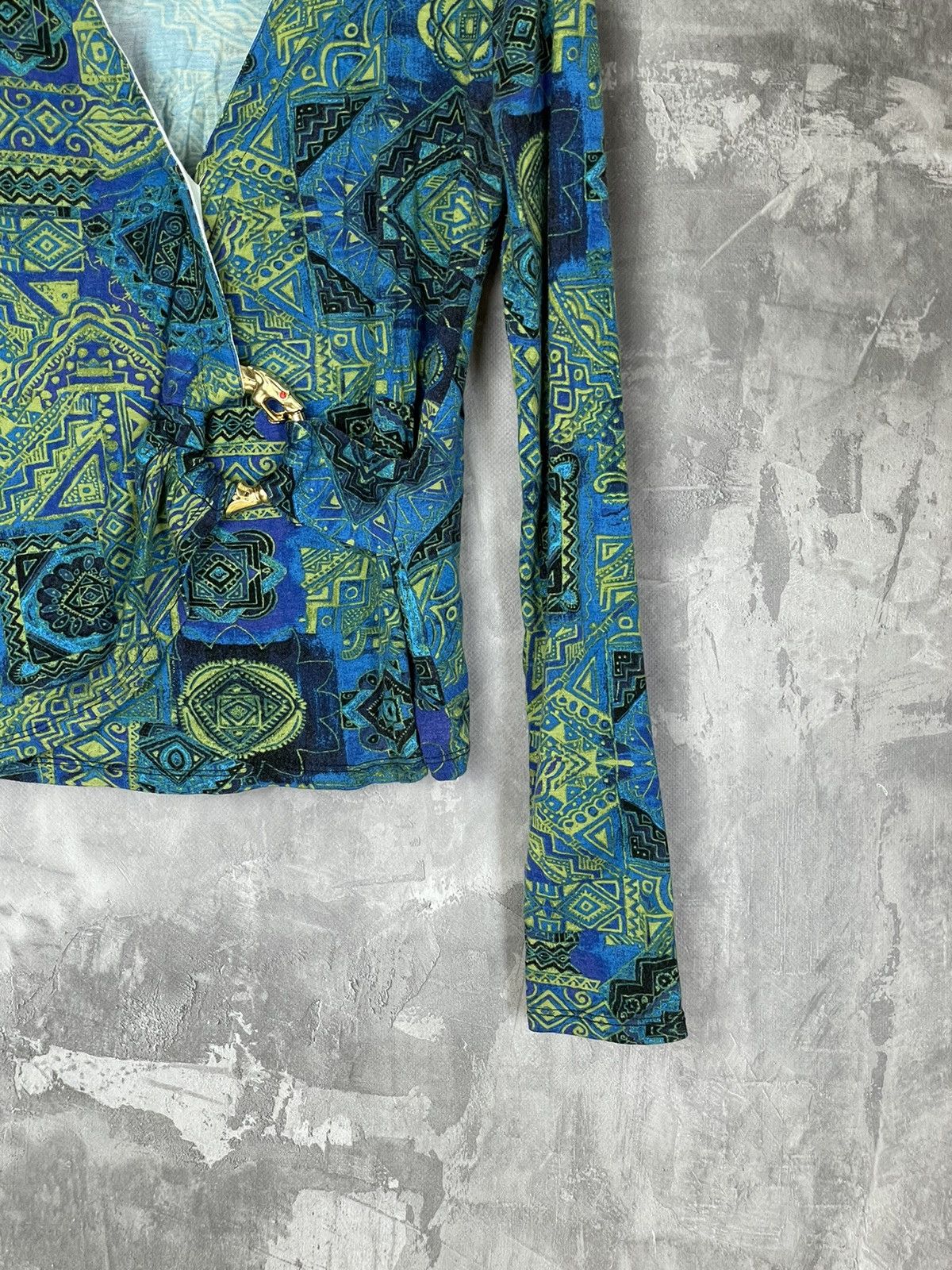Roberto Cavalli Roberto Cavalli JPG Style Multicolour Long sleeve shirt Y2K Size M / US 6-8 / IT 42-44 - 6 Thumbnail