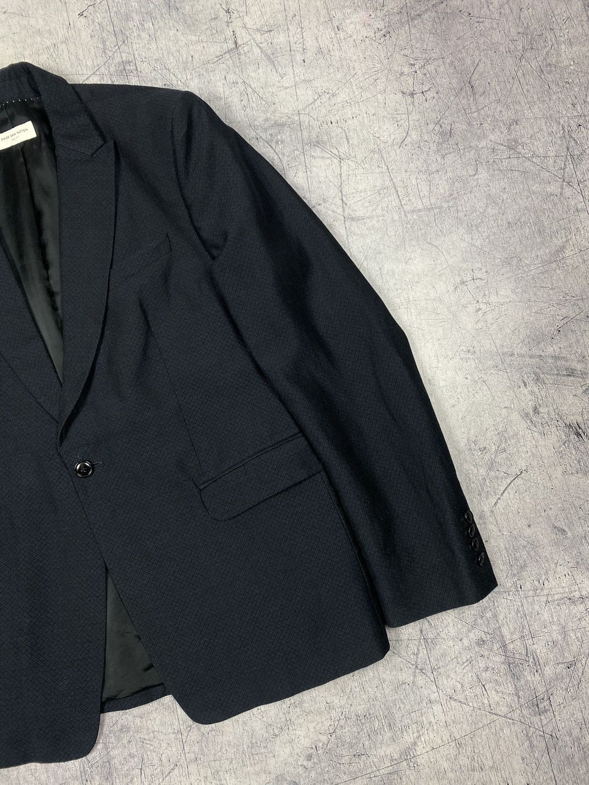 Dries Van Noten Vintage Dries Van Noten Wool Cotton Classic Designer Blazer Size 42R - 3 Thumbnail