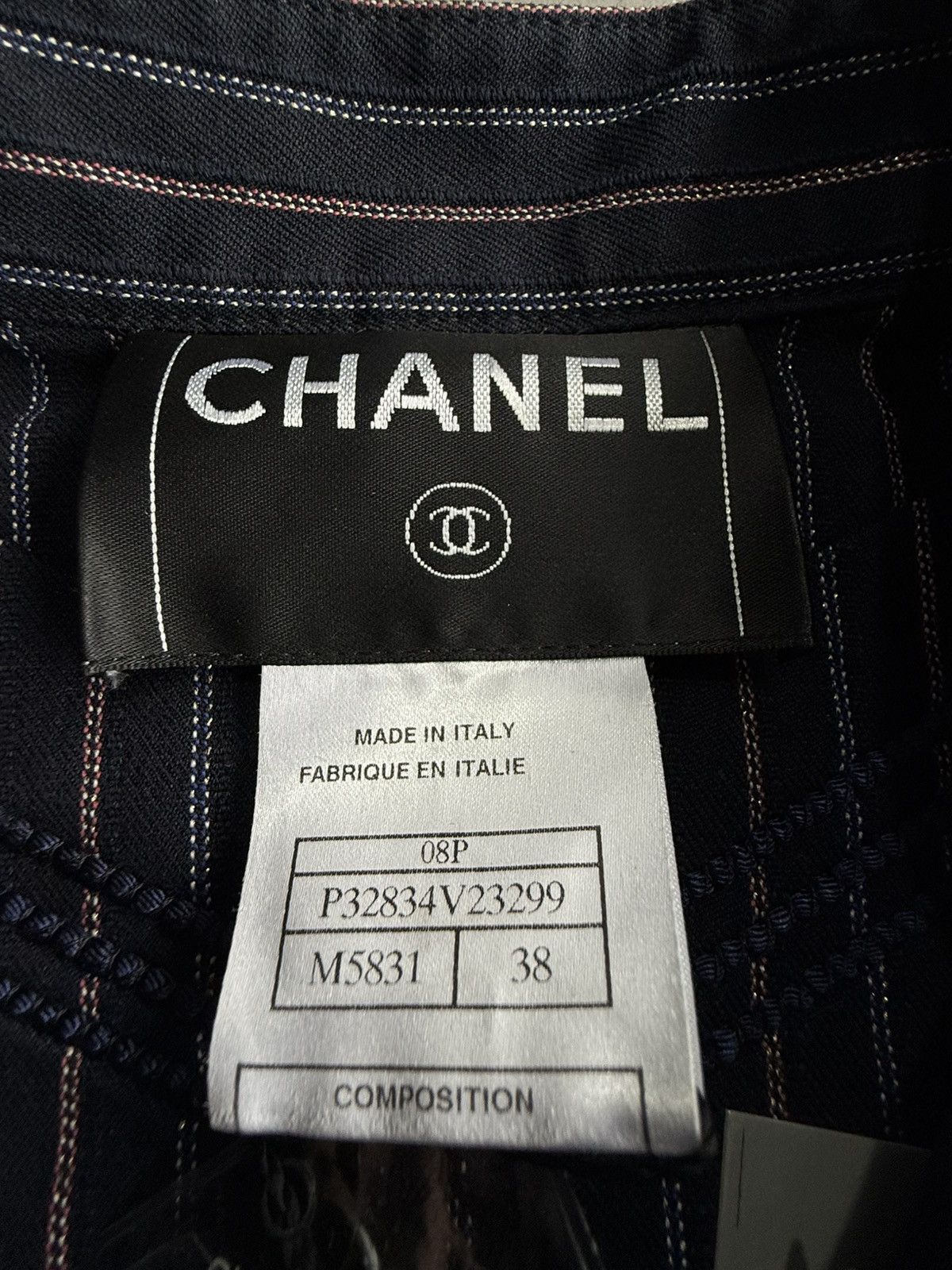 Chanel Chanel - 2008 Stripes Evening Jacket Size XS / US 0-2 / IT 36-38 - 8 Thumbnail