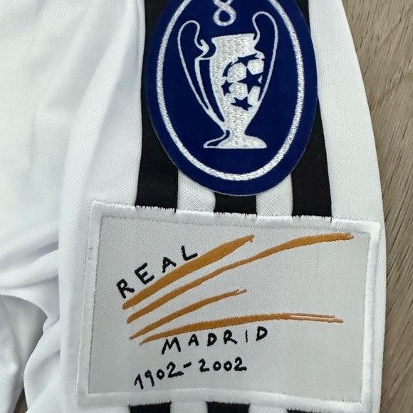 Adidas Zidane #5 Real Madrid Home Retro Jersey 2002 UCL Final White Size US XL / EU 56 / 4 - 4 Thumbnail