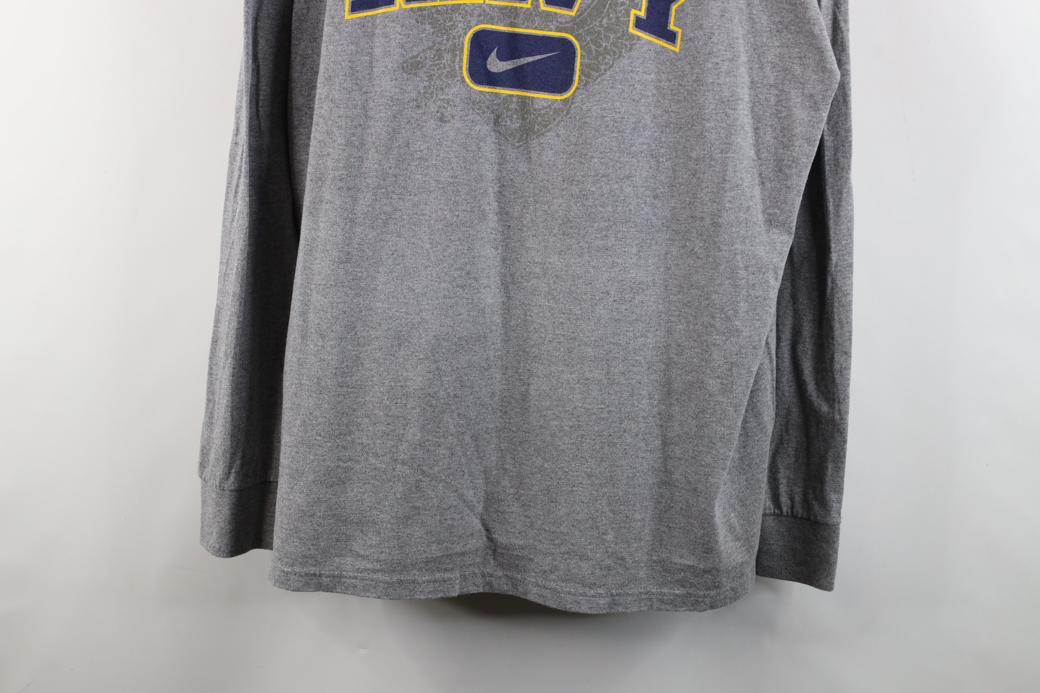 Nike × Vintage Nike Center Swoosh Navy Naval Academy Long Sleeve T-Shirt Size US XL / EU 56 / 4 - 3 Thumbnail