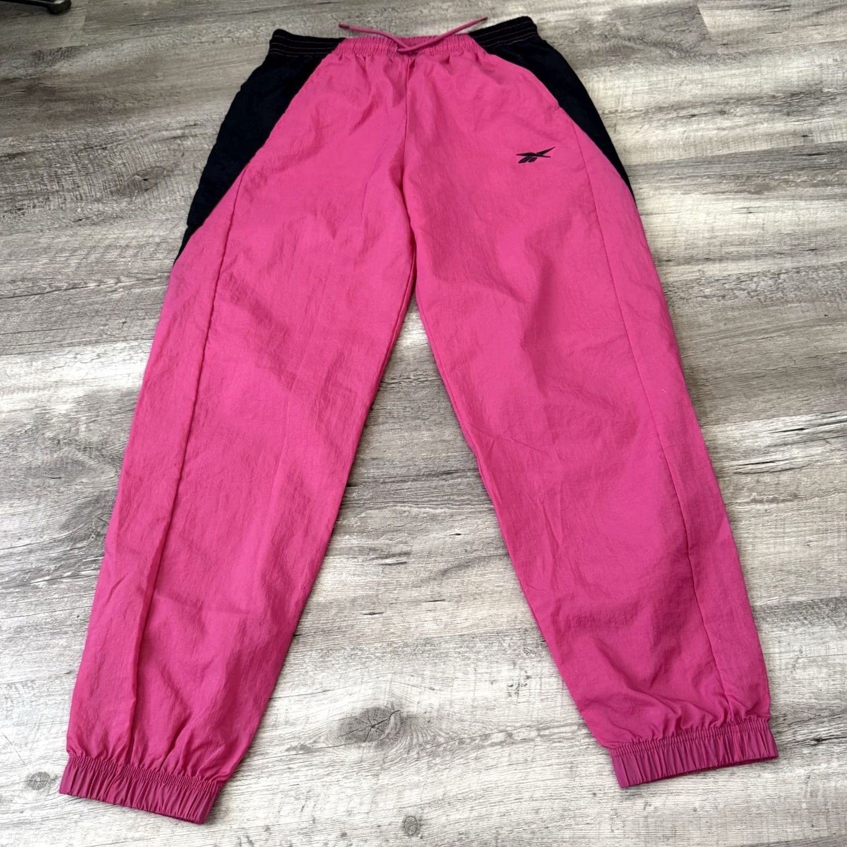 Reebok Reebok Woven Track Pants Womens Medium Pink Elastic Waist Jogger Windbreaker NEW Size 32" / US 10 / IT 46 - 7 Thumbnail