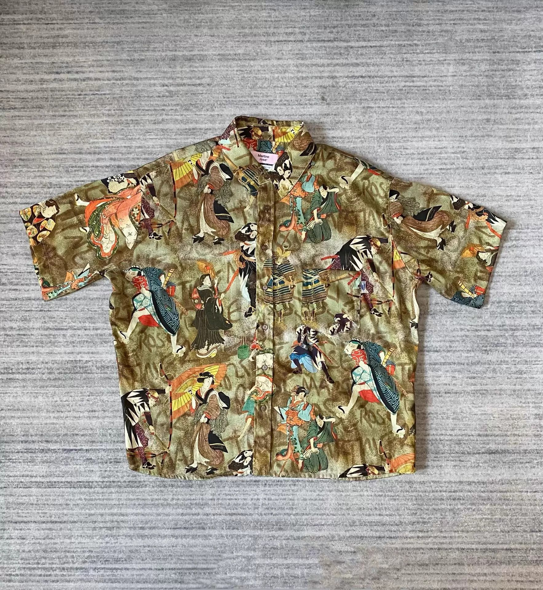 Martine Rose Martine Rose Ukiyo-e Kabukicho Geisha Aloha Shirt Short S Size US S / EU 44-46 / 1 - 1 Thumbnail