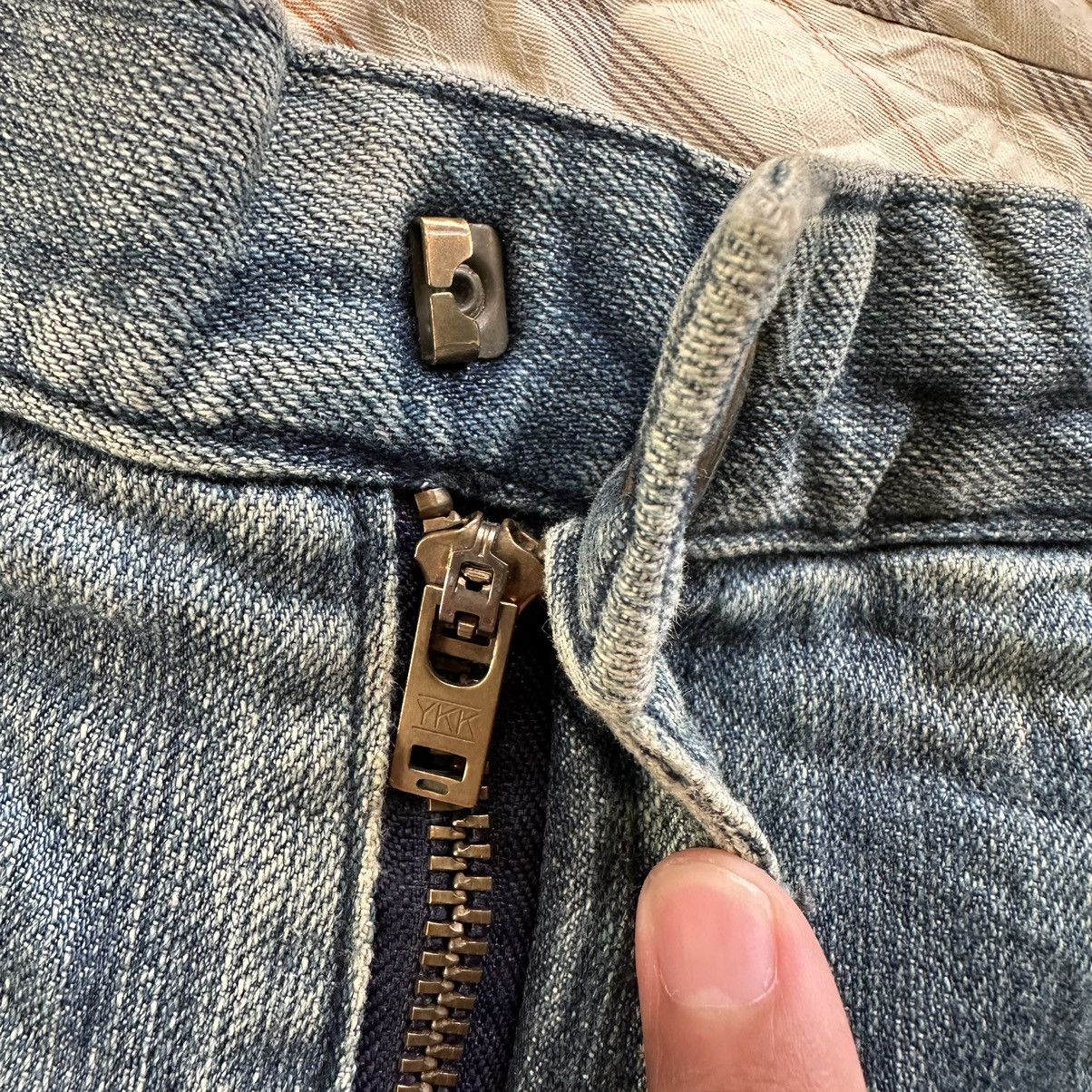 Japanese Brand Vintage Phil Smart Japanese Distressed Sick Jean Faded Pant Size US 37 - 6 Thumbnail