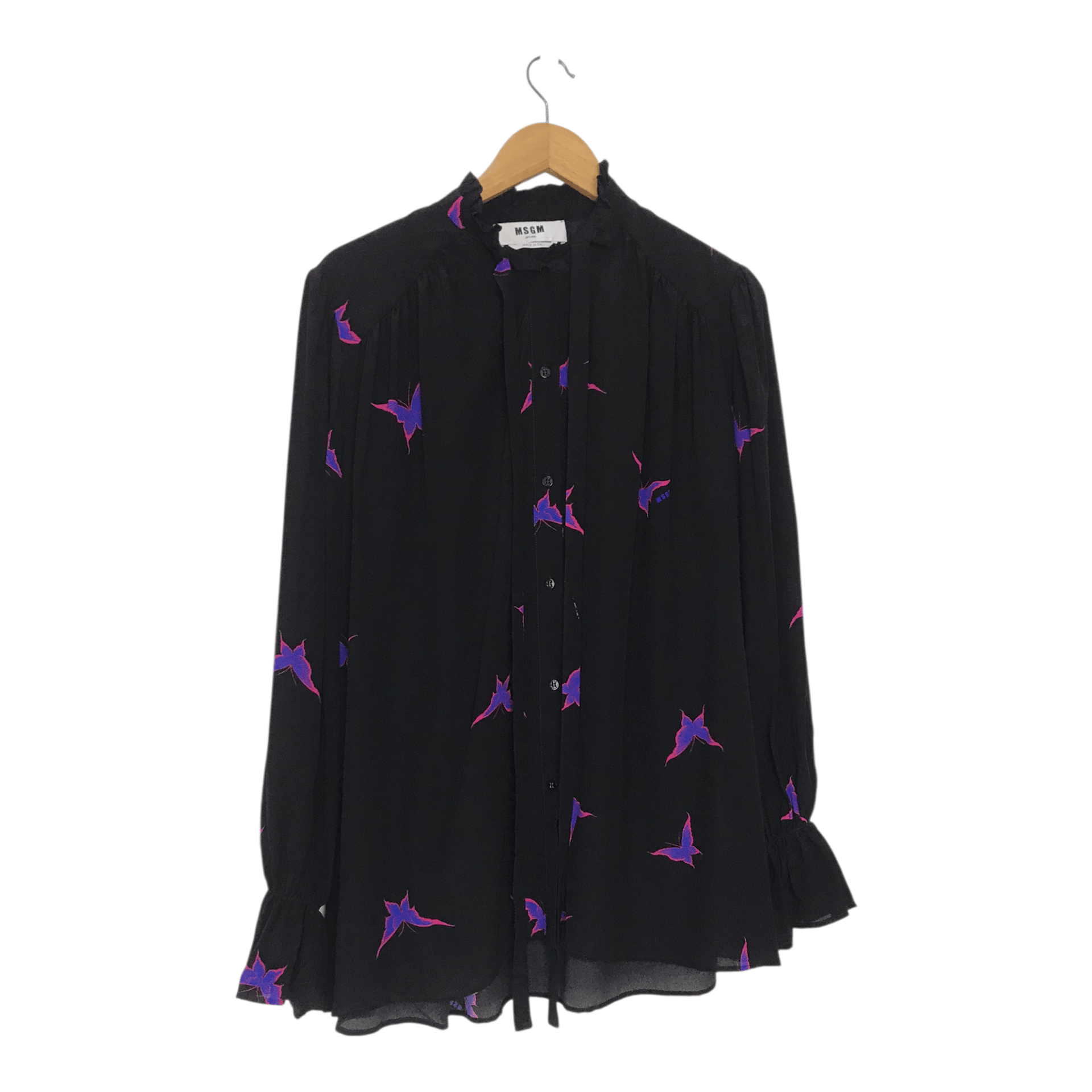 MSGM MSGM Milano Butterfly Button Shirt Size M / US 6-8 / IT 42-44 - 1 Thumbnail