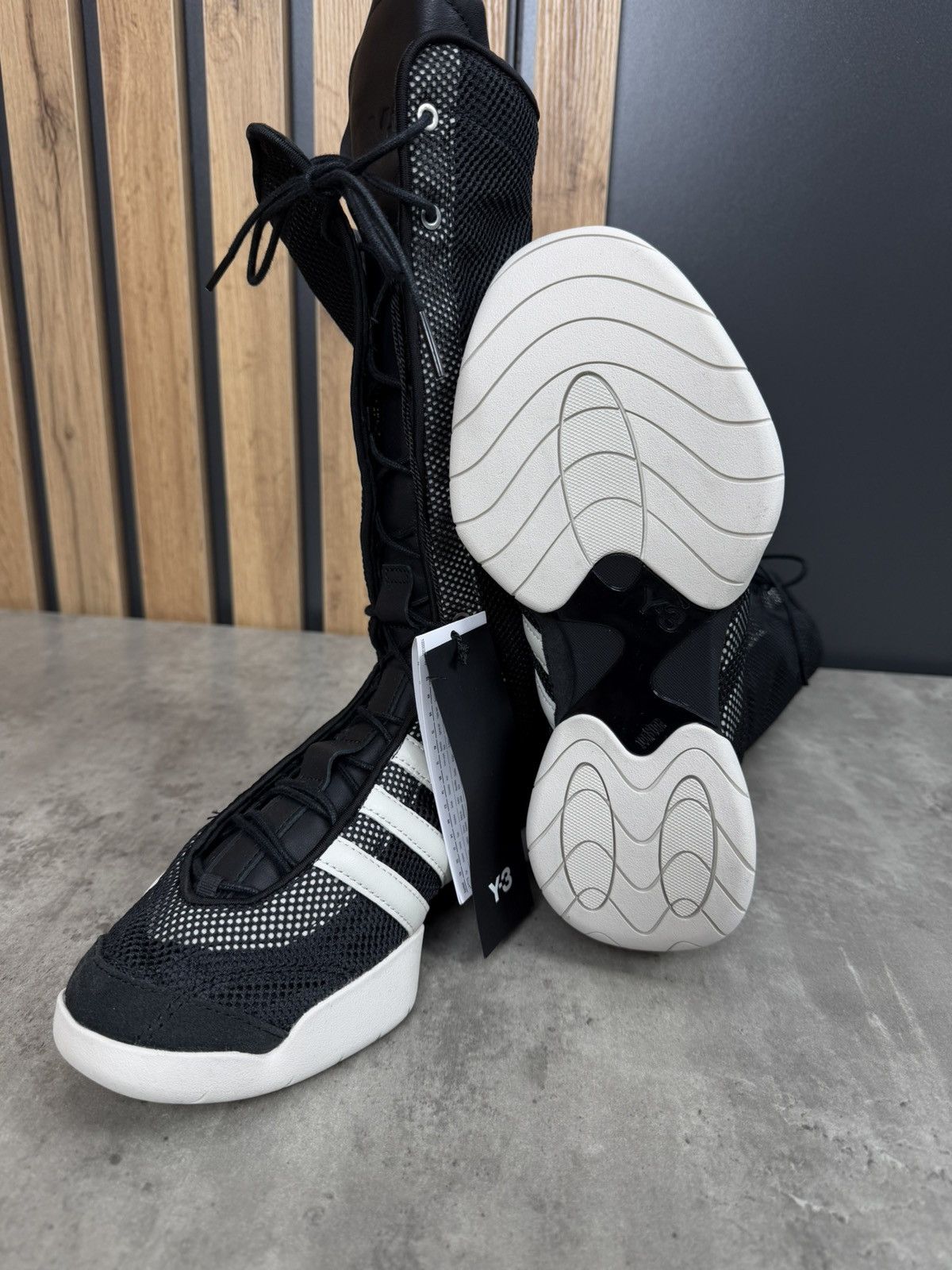 Adidas Adidas Y-3 Regu Boot Black/Talc Size 37 1/3 Size US 6.5 / IT 36.5 - 9 Thumbnail