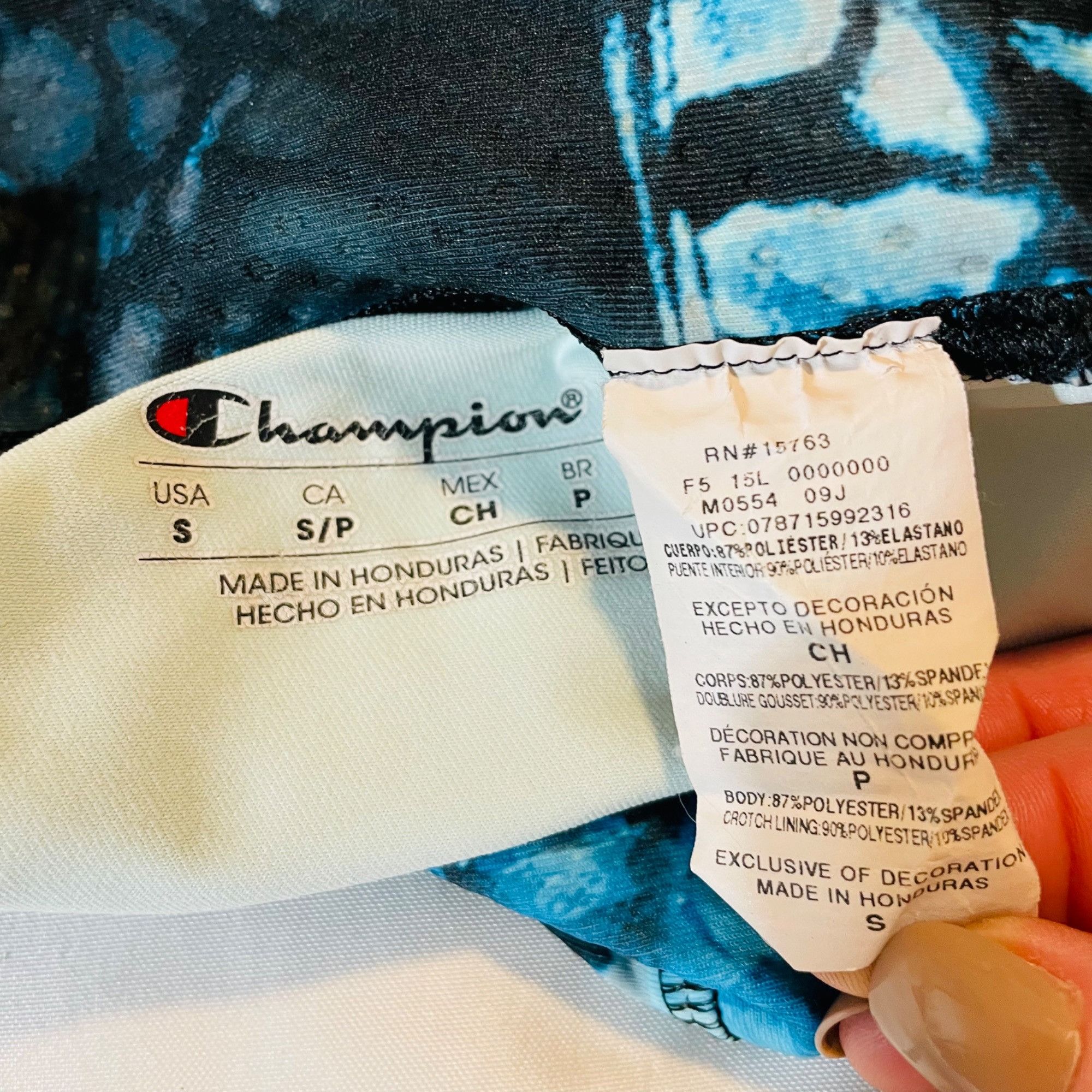 Other Champion Womens Powertrain Leggings Butterfly Print Blue & B Size 27" / US 4 / IT 40 - 8 Thumbnail