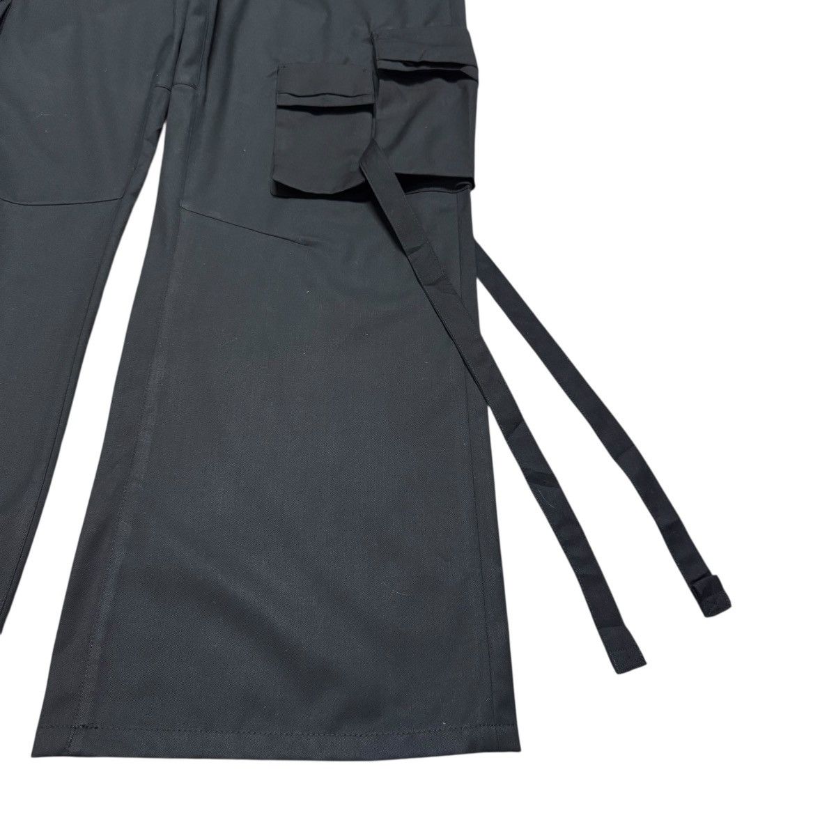 Tornado Mart Tornado Mart Rayon Black Utility Wide leg Cargo Pants Size US 34 / EU 50 - 11 Thumbnail