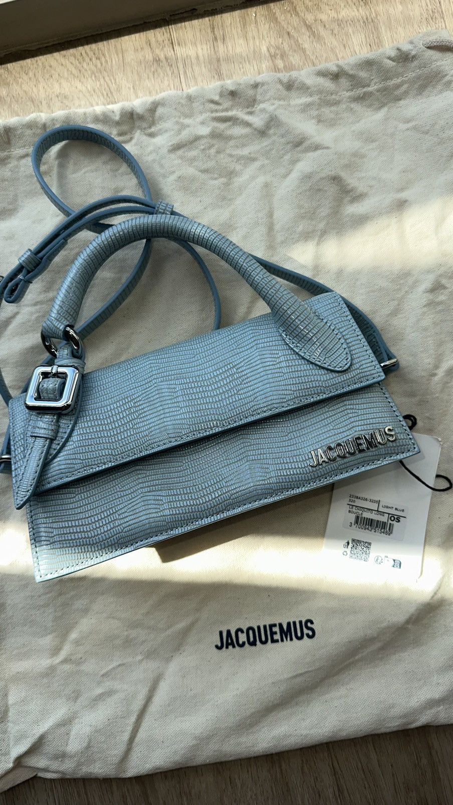 Jacquemus Blue La Croisière 'Le Chiquito Long Boucle' Bag