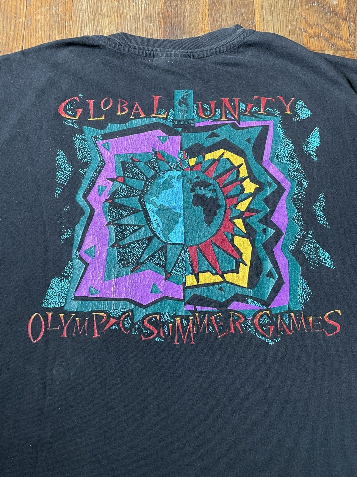 USA Olympics × Vintage VINTAGE 1996 ATLANTA Summer Olympics “Global Unity” T-Shirt Size US XL / EU 56 / 4 - 4 Thumbnail