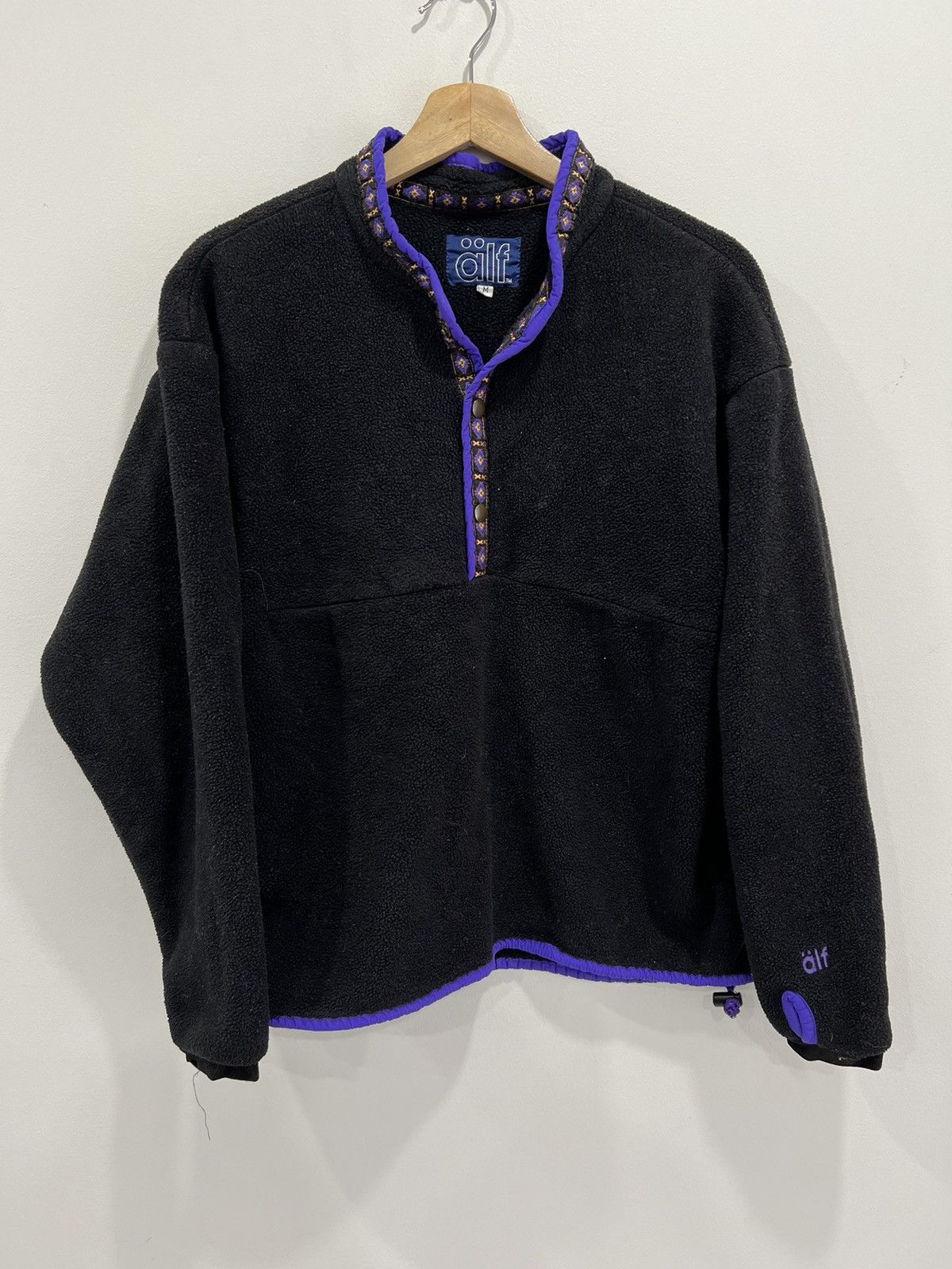 Japanese Brand Vtg 90s Alf Fleece Pullover Sweater Kuhl Deep Pile sherpa Size US M / EU 48-50 / 2 - 1 Thumbnail