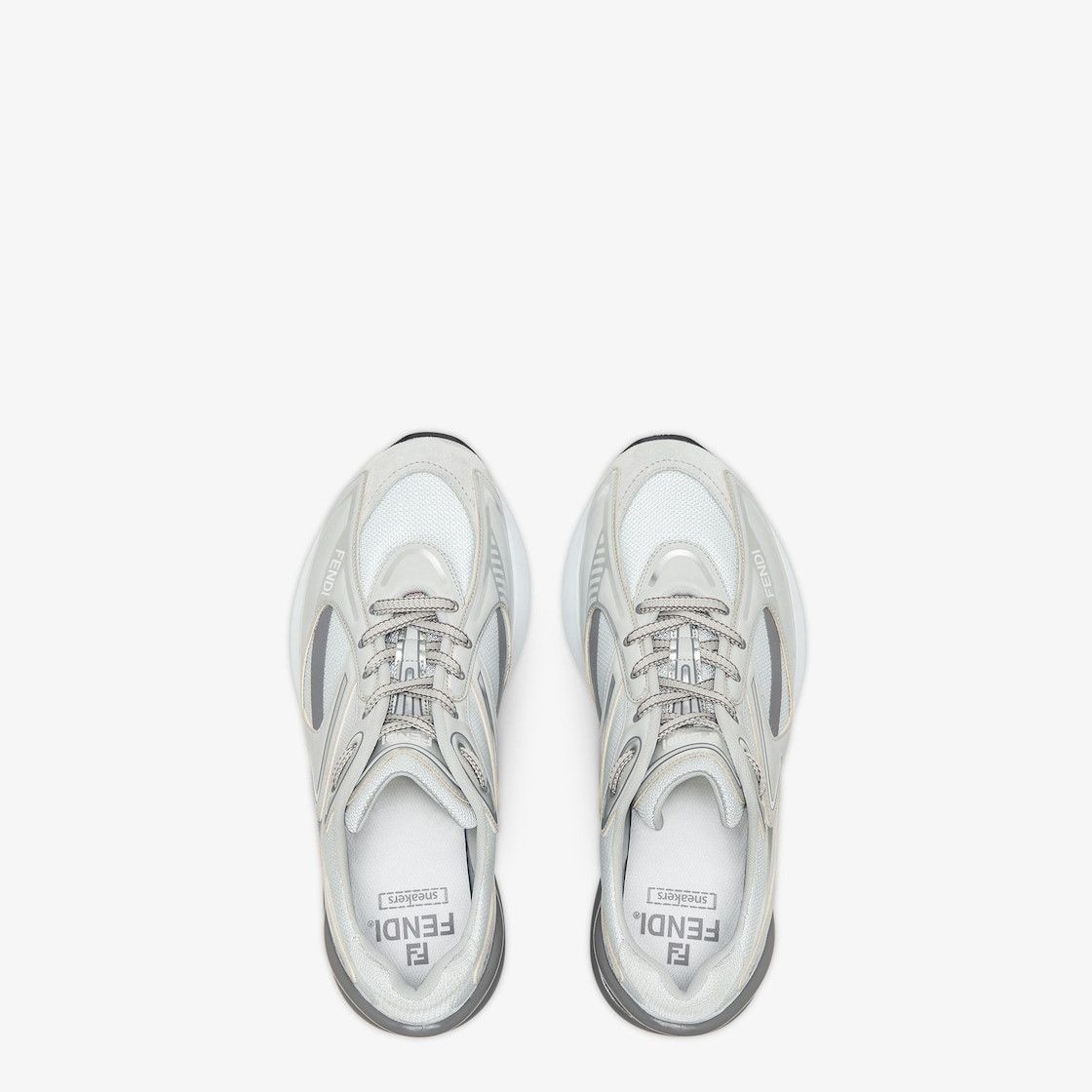 Fendi o1w1db10625 First 1 Sneakers in Grey/White Size US 11 / IT 41 - 4 Thumbnail