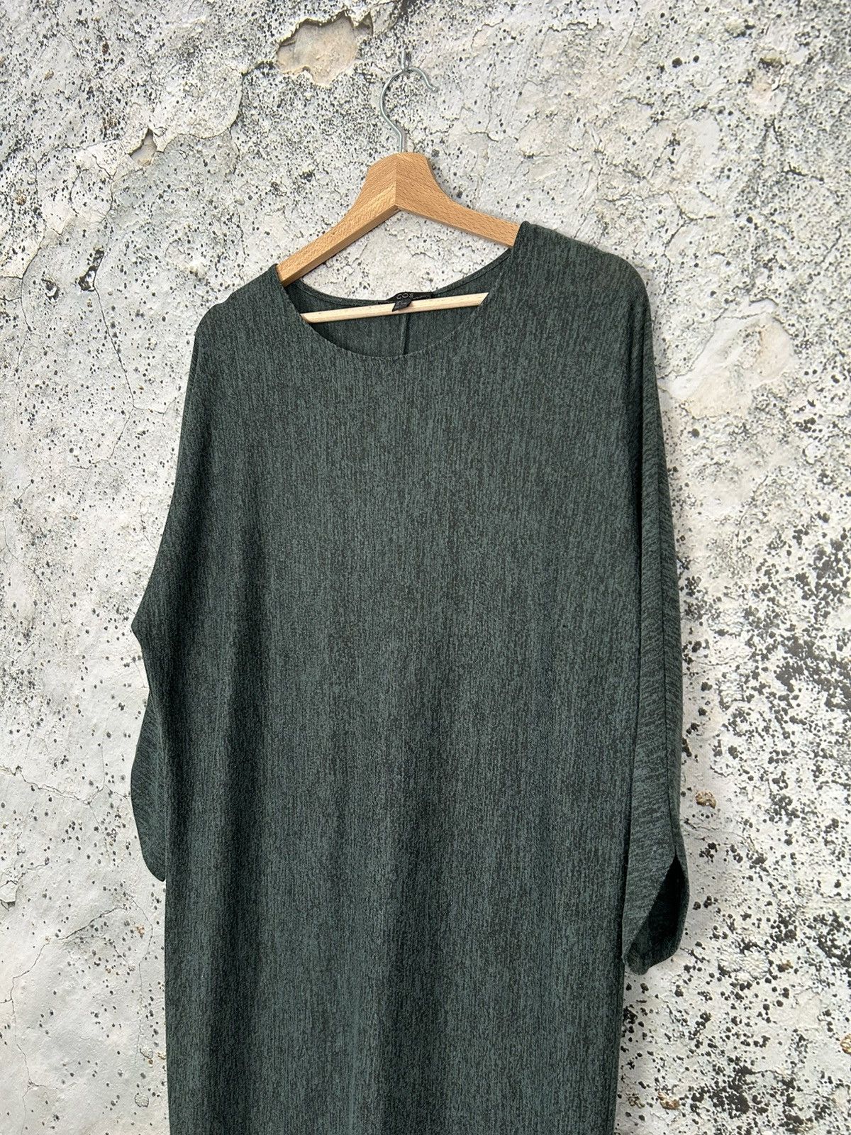 Designer COS Green Dress Avant Garde Viscose Designer Minimalist Size S / US 4 / IT 40 - 2 Thumbnail