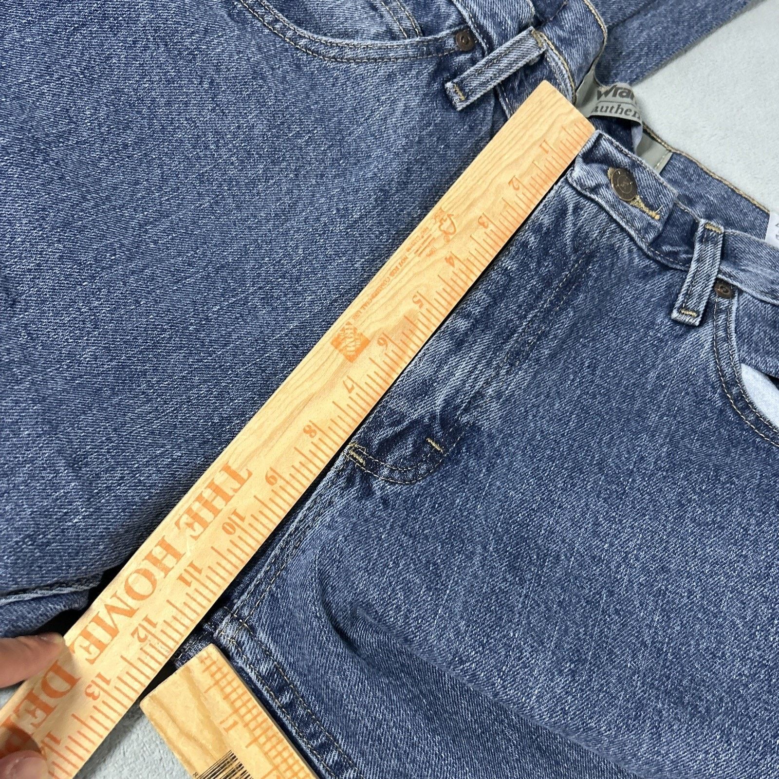 Wrangler Wrangler Loose Baggy Straight Jeans Mens 33x29 Wide Relaxed Size US 33 - 10 Thumbnail
