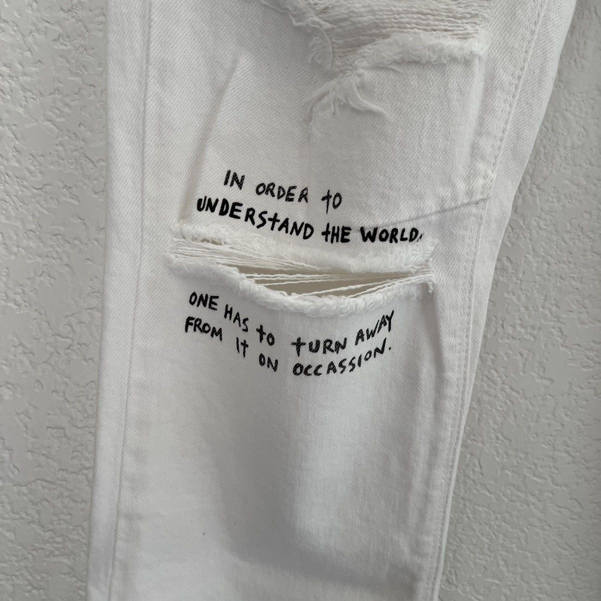 Rta $360 NWT RtA BRYANT NO LETTERMAN WHITE SKINNY JEANS SZ 31 Size US 31 - 8 Thumbnail