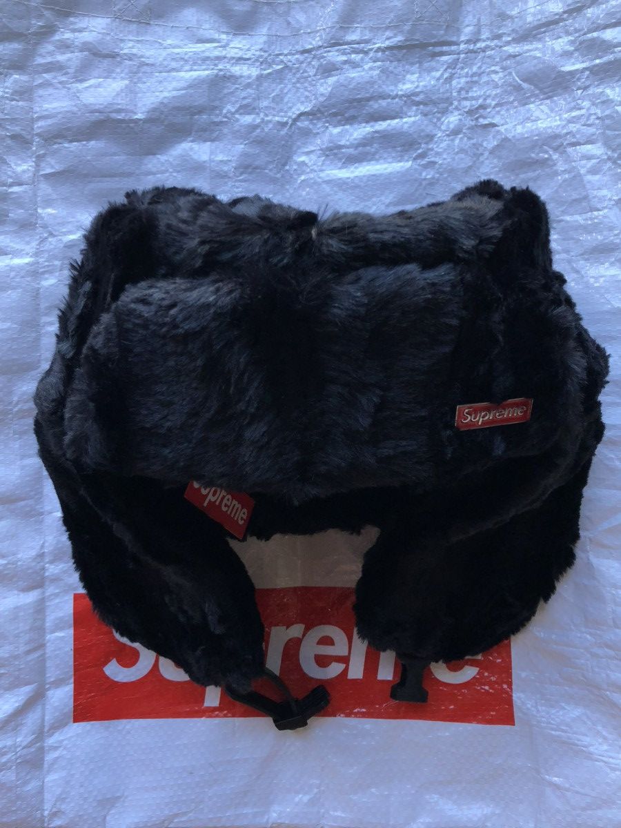 Supreme ushanka hat soviet cap beanie faux fur box logo