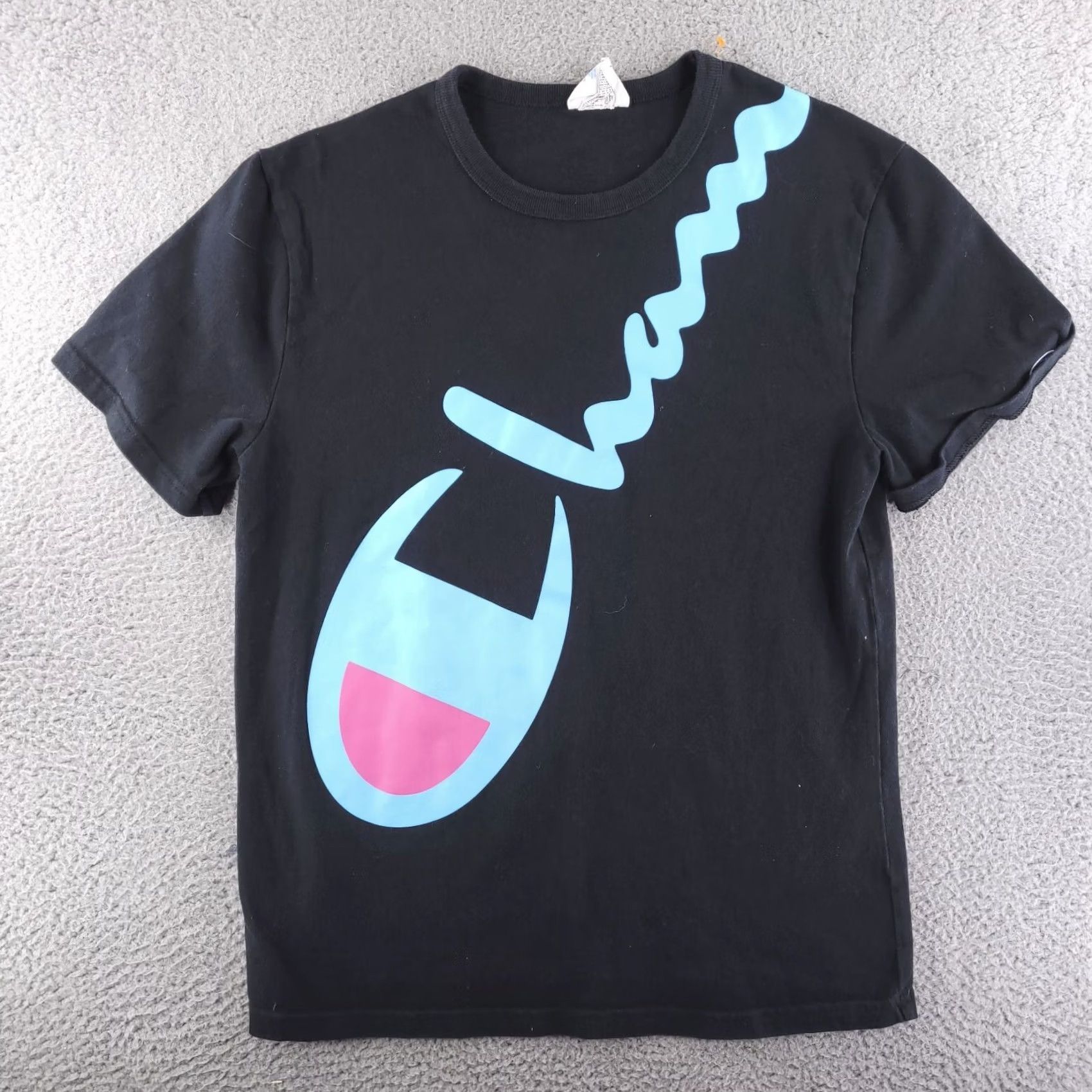 Champion Champion Shirt Mens Medium Black Short Sleeve All Over Graphic Size US M / EU 48-50 / 2 - 2 Thumbnail