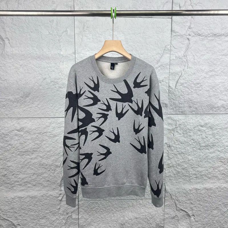 Alexander McQueen Alexander McQueen Gray Cotton Sweatshirt for Women 0089 Size XS / US 0-2 / IT 36-38 - 1 Thumbnail