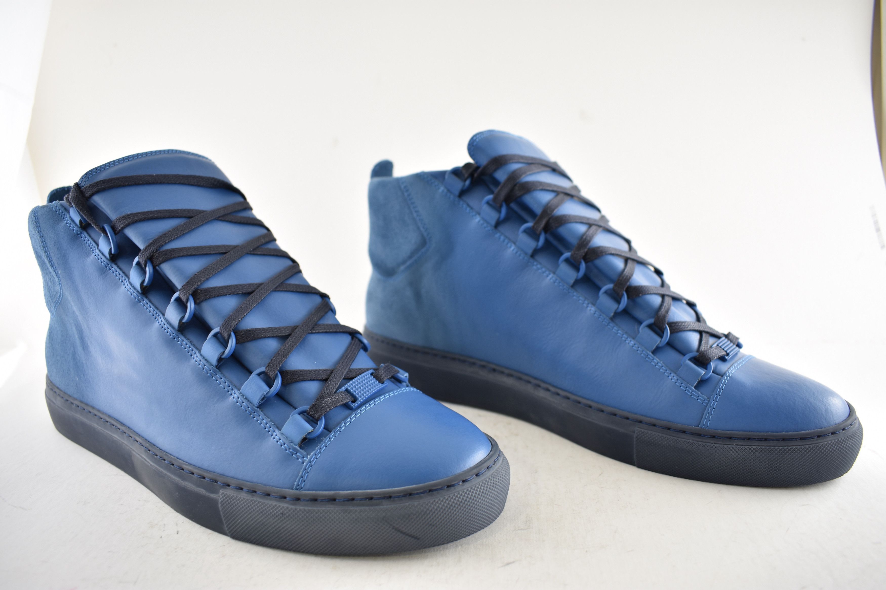 Balenciaga Arena Suede Spray Leather High Top Trainer Sneaker 43 10 Size US 10 / EU 43 - 3 Thumbnail