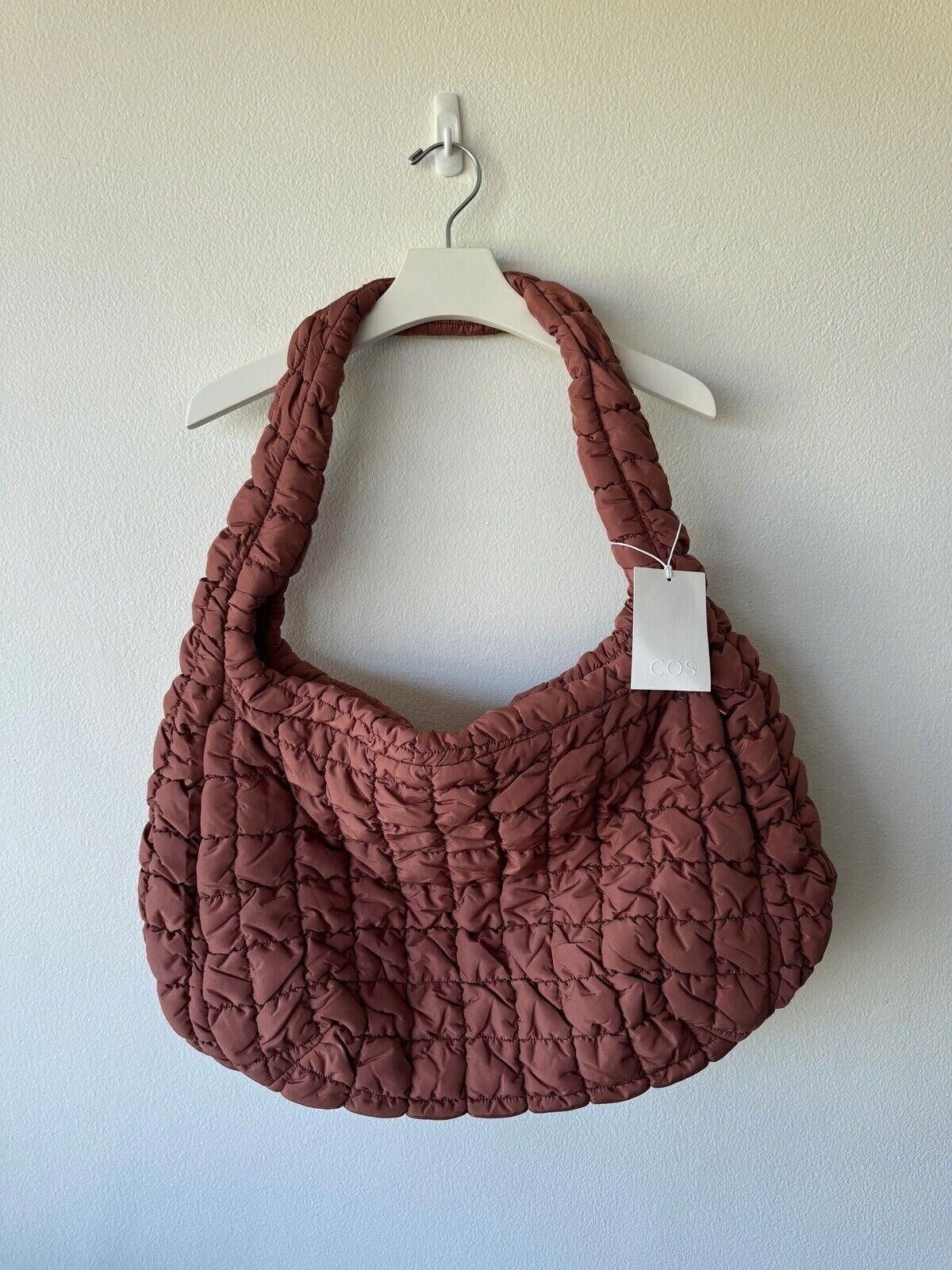 Cos Quilted Oversized Shoulder Bag Brown Light Crossbody, Women's