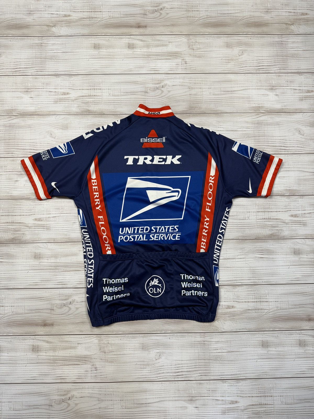 Nike Vintage Nike USPS Trek Cycling Jersey Mini Swoosh Y2K Size US M / EU 48-50 / 2 - 2 Thumbnail