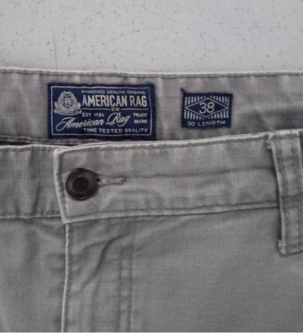 American Rag American Rag Gray Denim Straight Fit Button Zip 5-Pocket Men Size US 38 / EU 54 - 2 Thumbnail