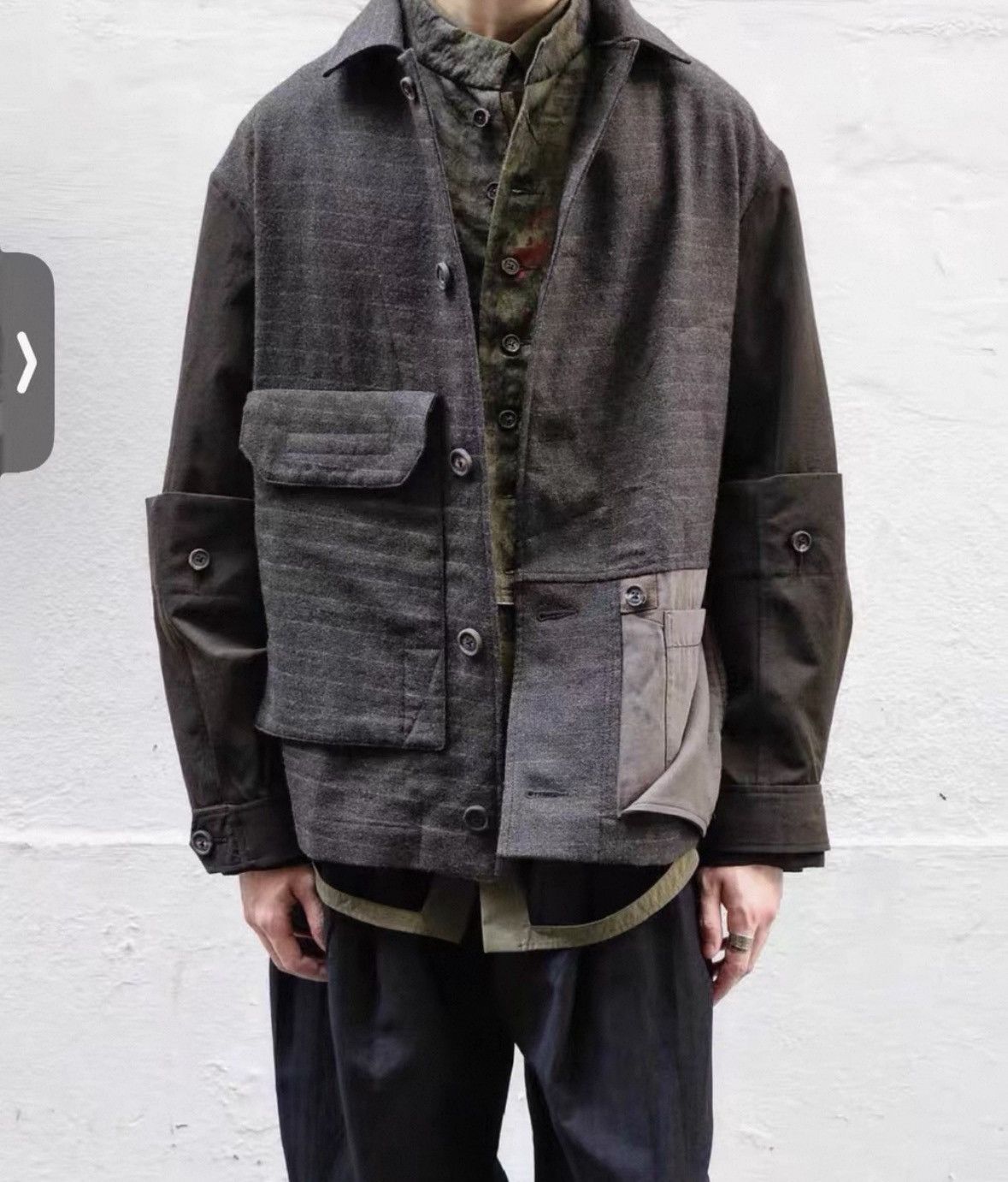Ziggy Chen Ziggy Chen 21aw Detachable Oversleeves Worker Jacket Size US L / EU 52-54 / 3 - 7 Thumbnail