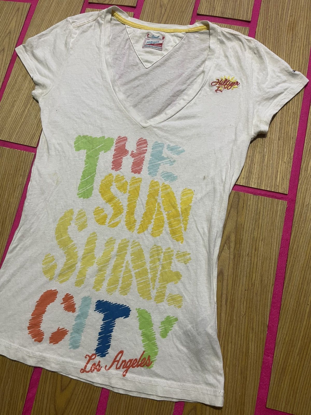 If Six Was Nine Y2K HILFIGER WOMEN'S short sleeve tshirt Size S / US 4 / IT 40 - 2 Thumbnail