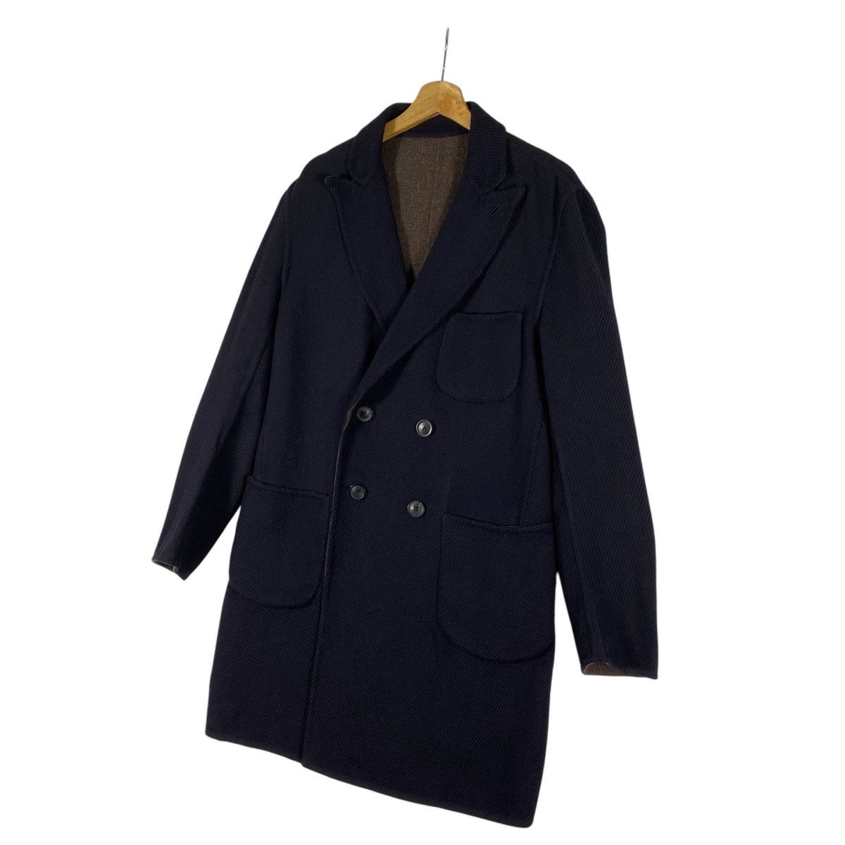 Lardini Lardini Long Jacket Double Breasted Reversible Size US M / EU 48-50 / 2 - 3 Thumbnail