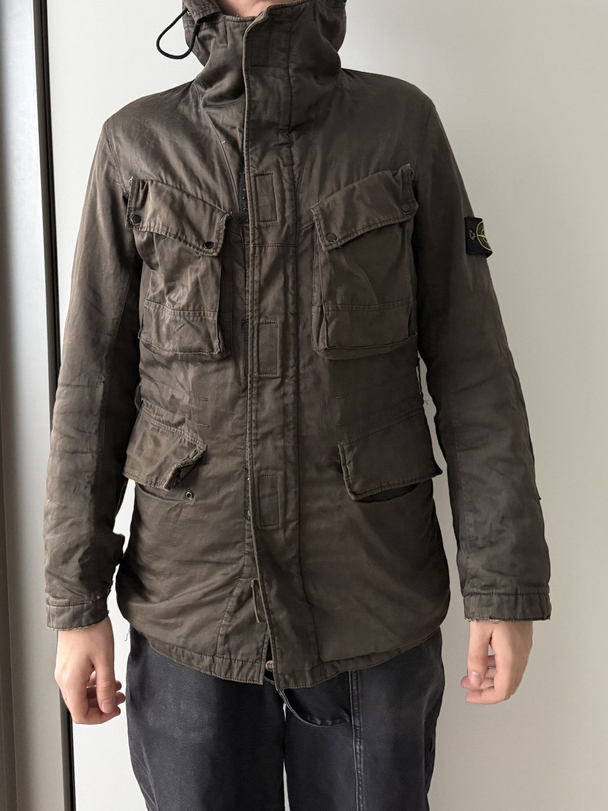 Stone Island Stone Island Raso Gommato Jacket Size Medium Vintage Size US M / EU 48-50 / 2 - 16 Thumbnail