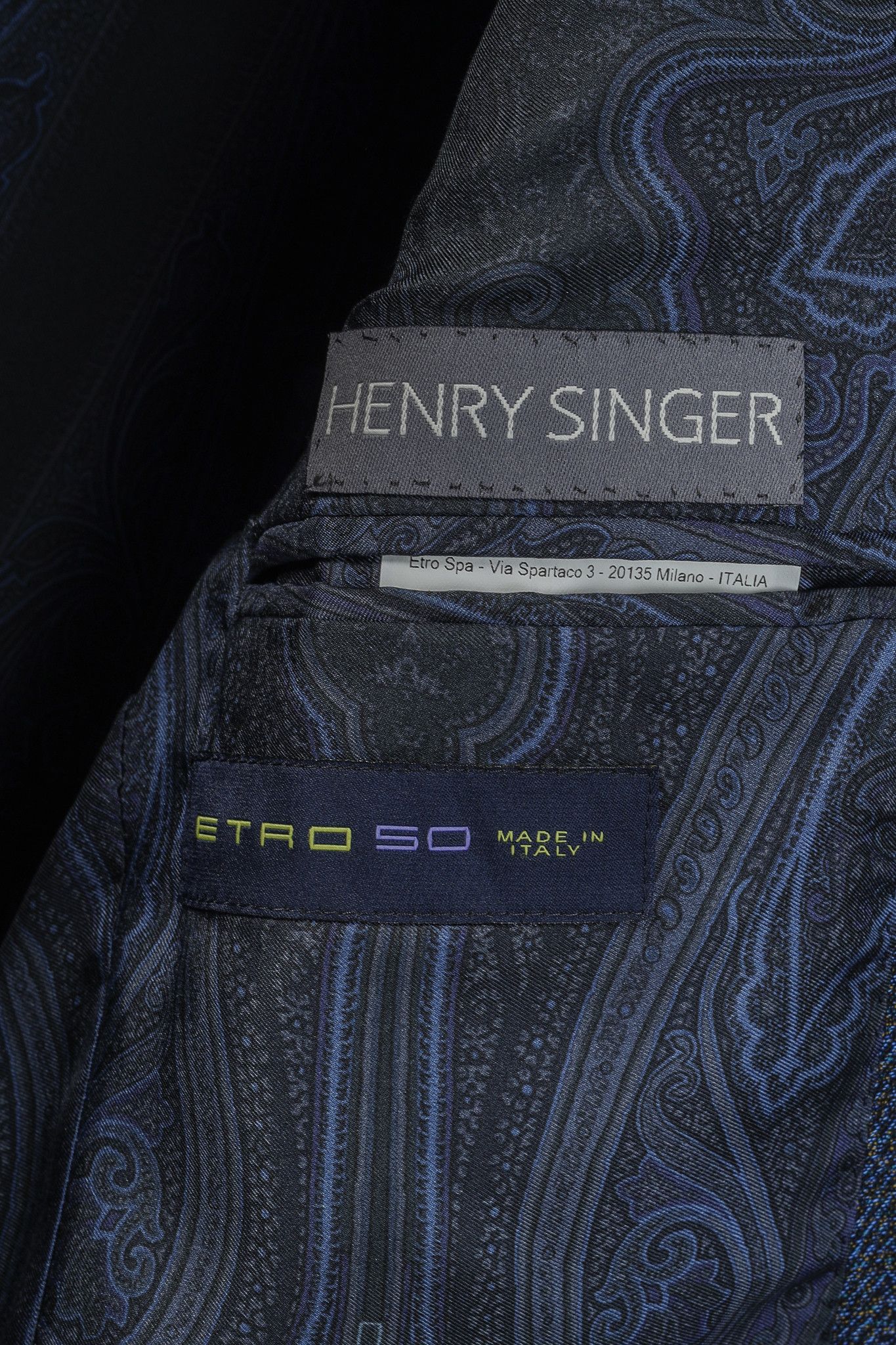 Etro Etro Indigo Herringbone Single-Breasted Blazer Jacket Size 40R - 10 Thumbnail