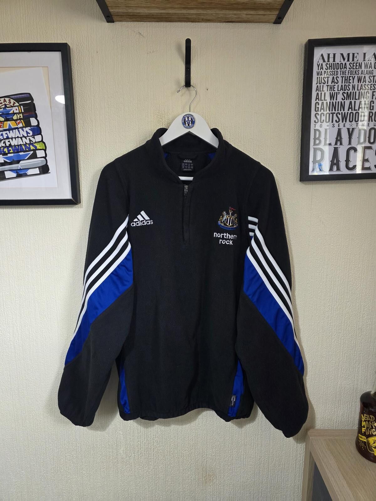Adidas Newcastle United 2003/04 Adidas 1/4 Zip Fleece - XL Size US XL / EU 56 / 4 - 1 Thumbnail