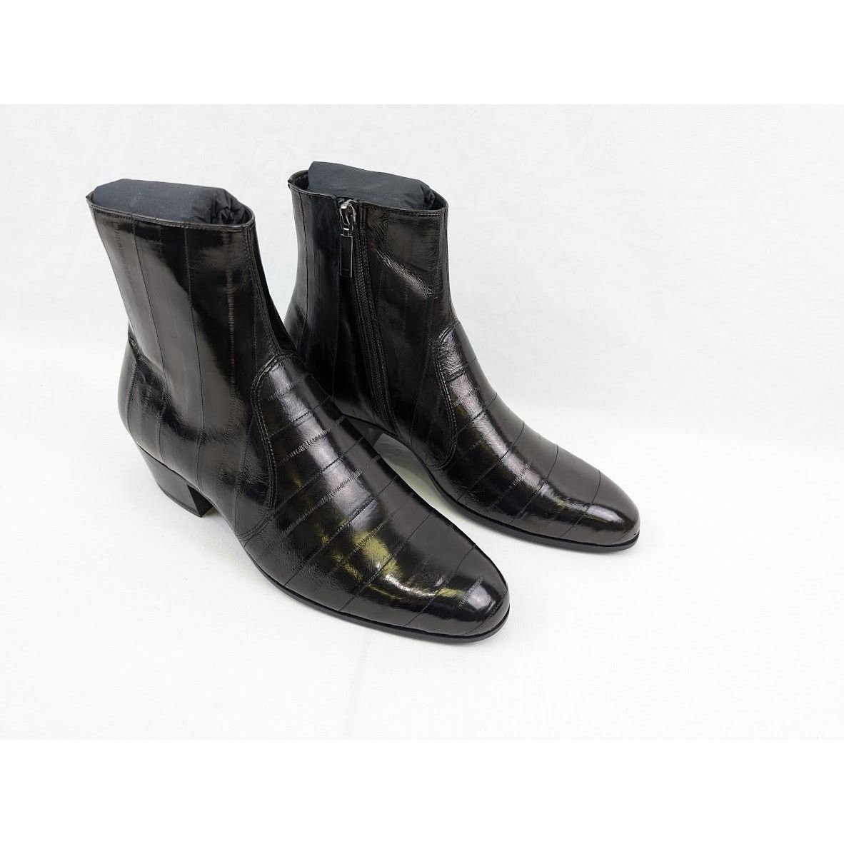 Saint Laurent Paris o1rshd1 Eel Anguilla Cheslea Boots in Black Size US 9 / EU 42 - 16 Thumbnail