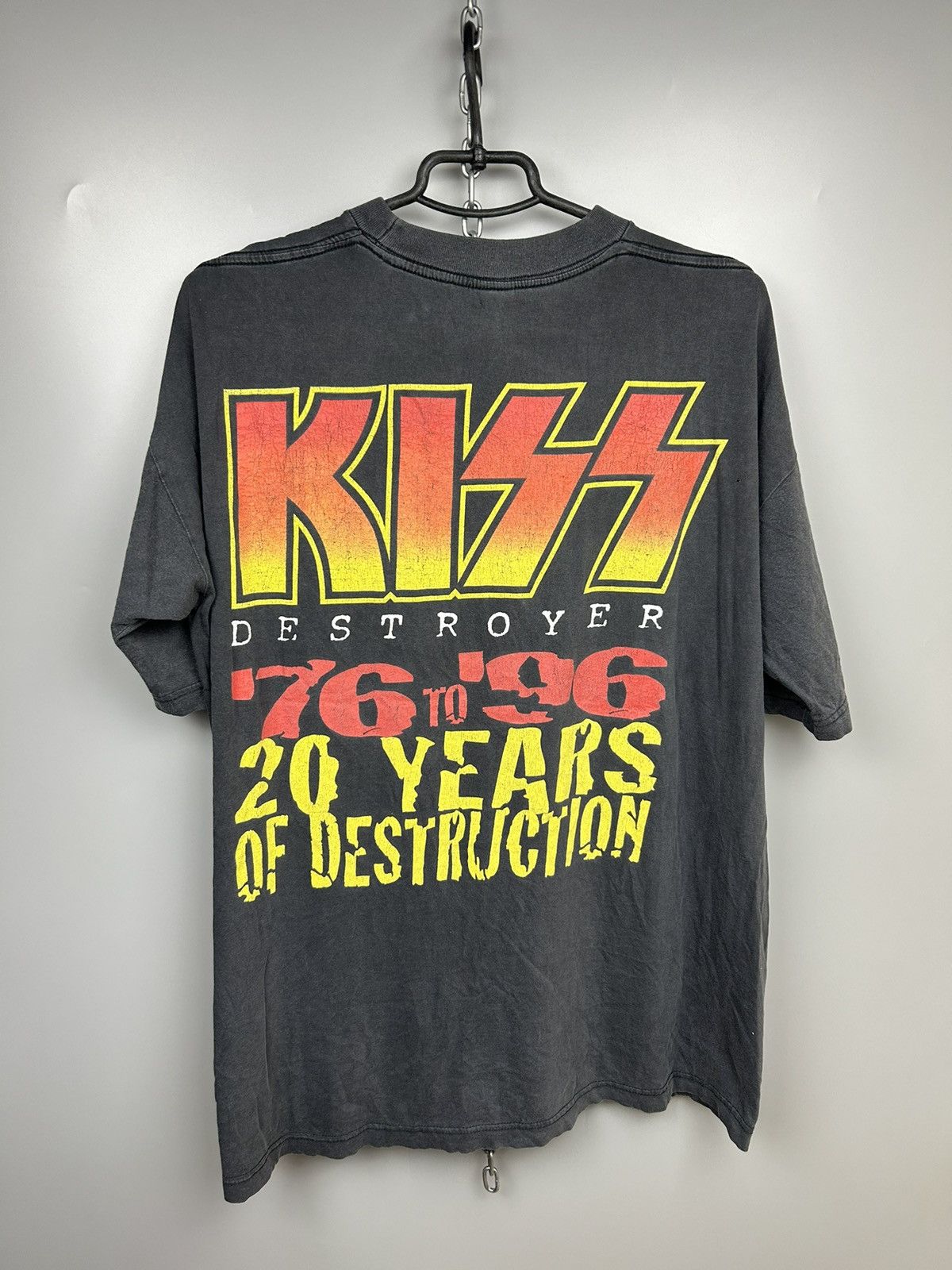 Band Tees × Vintage Vintage 90s Kiss Destroyer 1996 20 years of Destruction Tee Size US XL / EU 56 / 4 - 2 Thumbnail