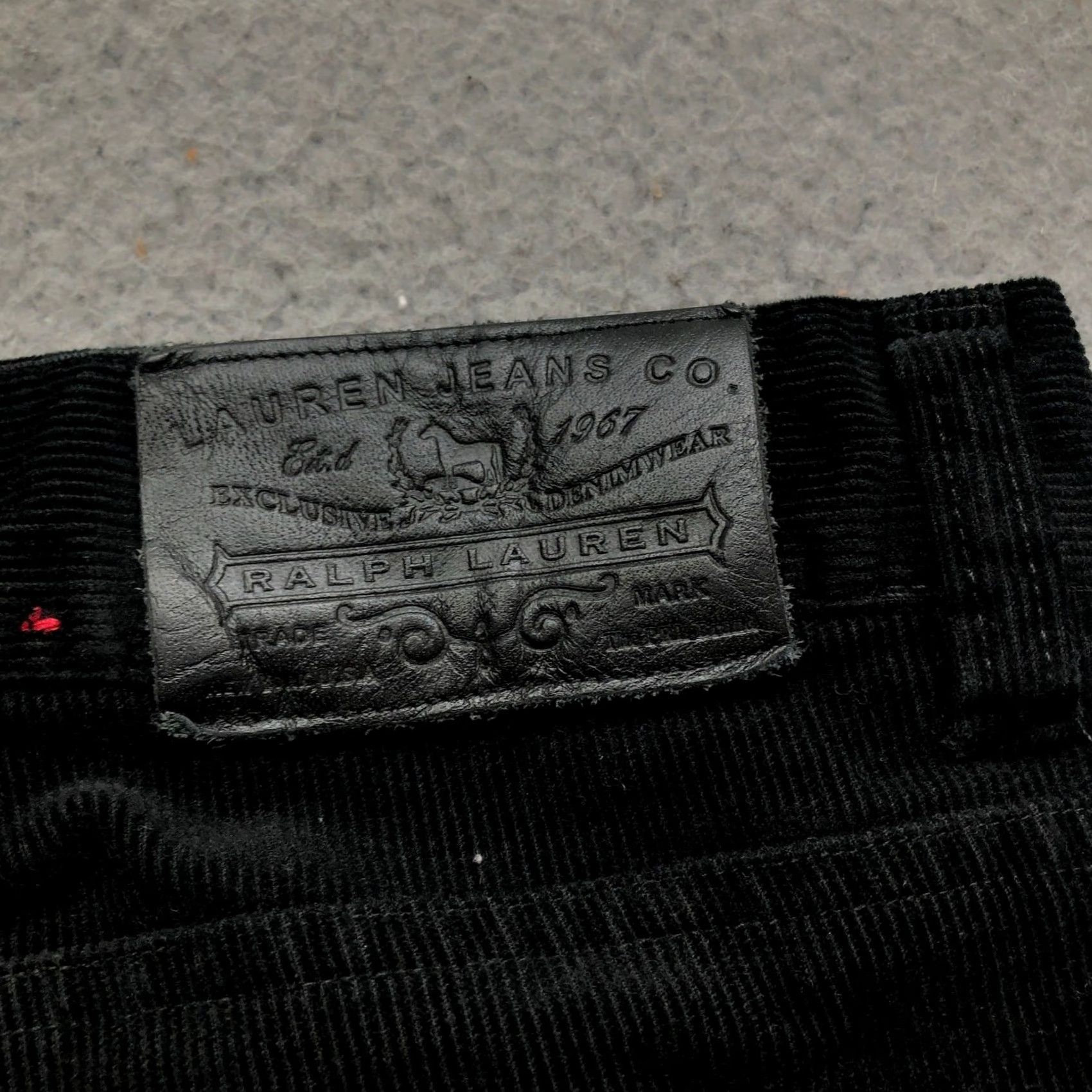 Ralph Lauren Ralph Lauren Lauren Jeans Corduroy Pants Womens 10 Regular Inseam 30 Black Pants with Pockets Logo Size 32" / US 10 / IT 46 - 5 Thumbnail