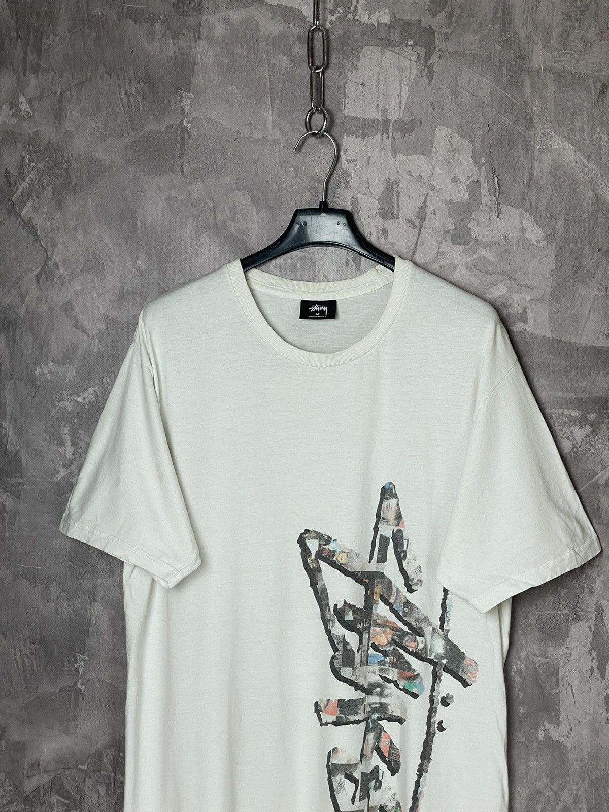 Stussy × Vintage Vintage Stussy Big Logo T-Shirt Skateboard Y2K Size US M / EU 48-50 / 2 - 2 Thumbnail