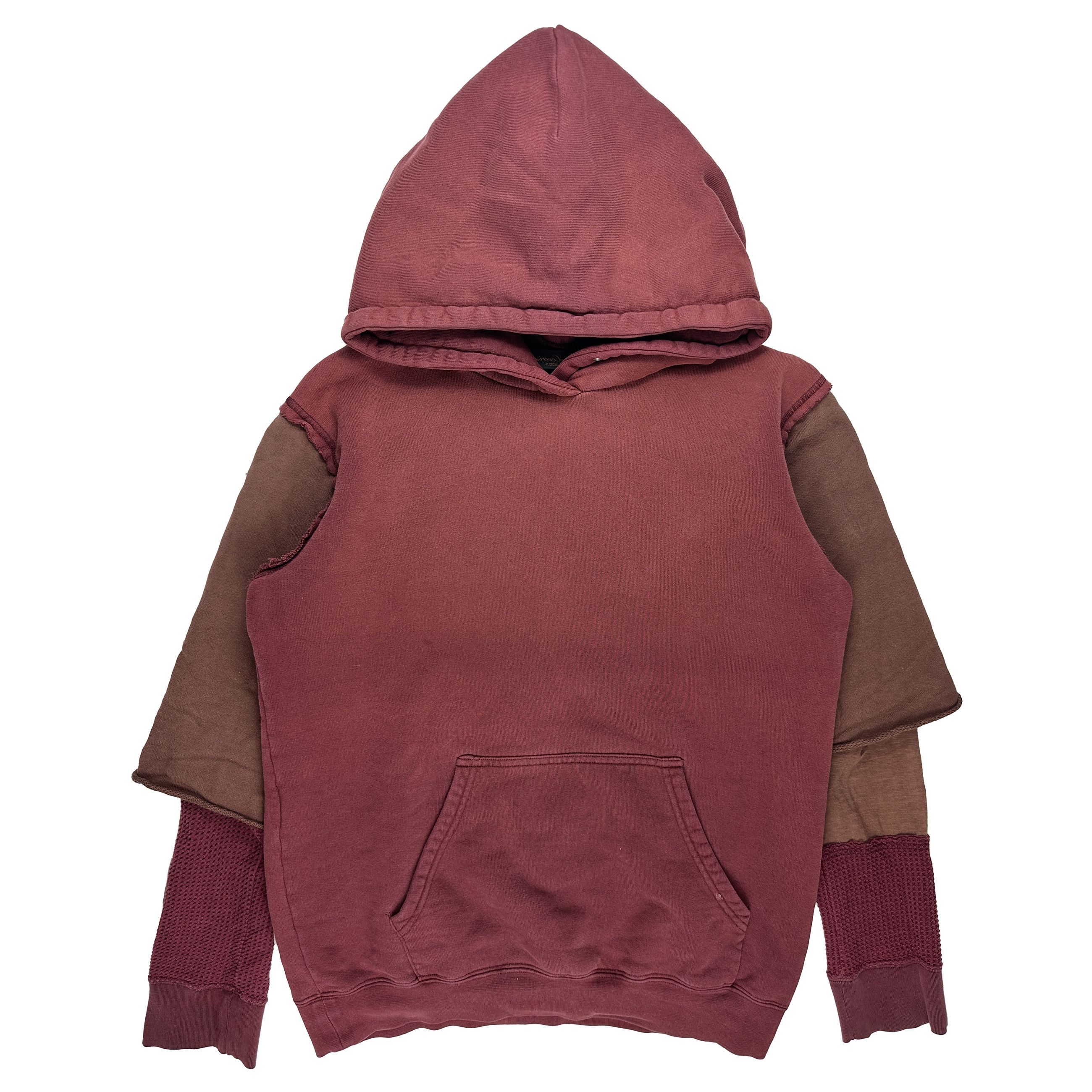 Undercover AW03 Maroon Layered Hoodie Size US M / EU 48-50 / 2 - 1 Thumbnail