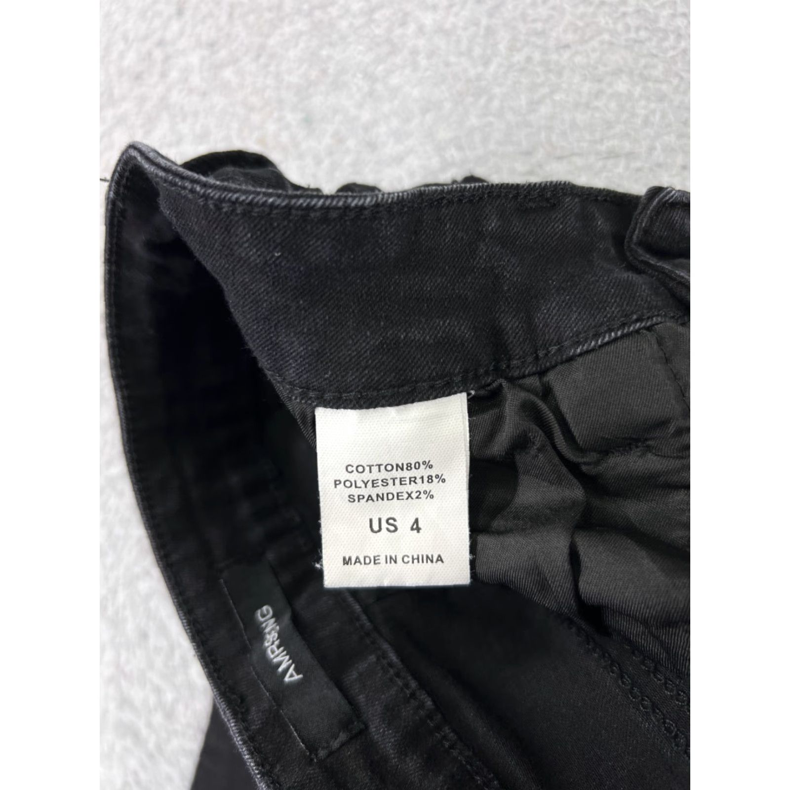 Vintage AMRSPENG Jeans Women 4 Black Flared Mid AMRSPENG 23x28 Denim Distressed Stretch 5-Pocket Regular Vintage No Size 27" / US 4 / IT 40 - 7 Thumbnail