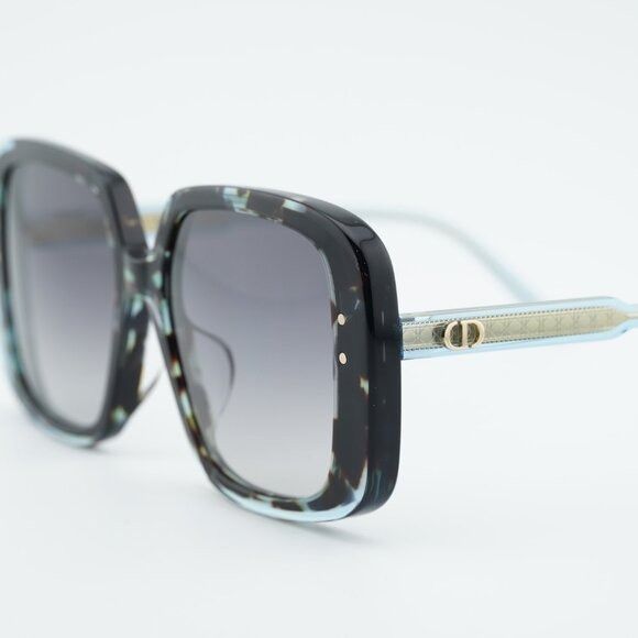 Dior Dior DIORHIGHLIGHT S3F 28A1 Sunglasses Havana Square Frame Size ONE SIZE - 2 Thumbnail