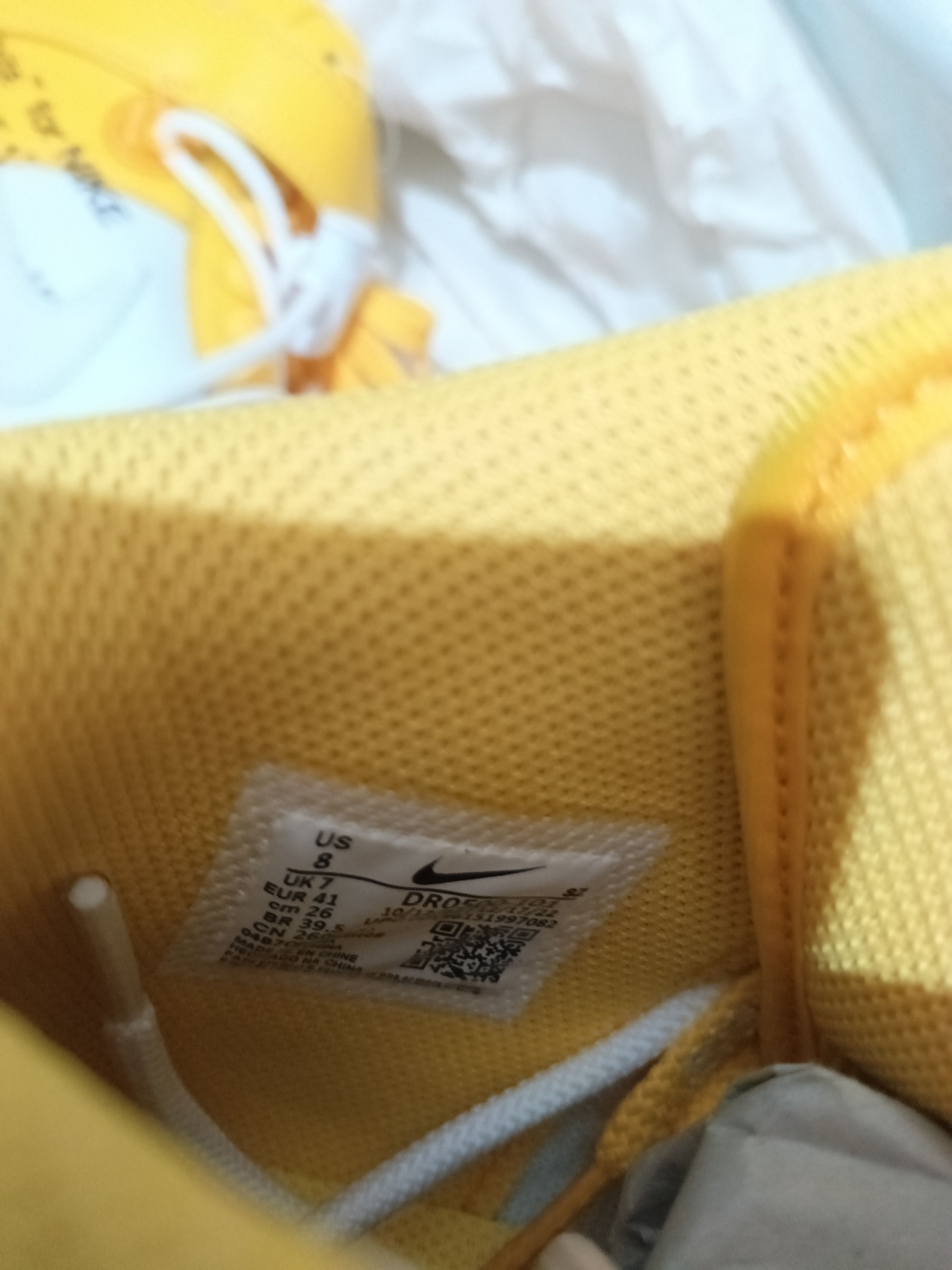 Nike × Off-White Air Force 1 Mid x Off-White™ White and Varsity Maize Size US 8 / EU 41 - 10 Thumbnail