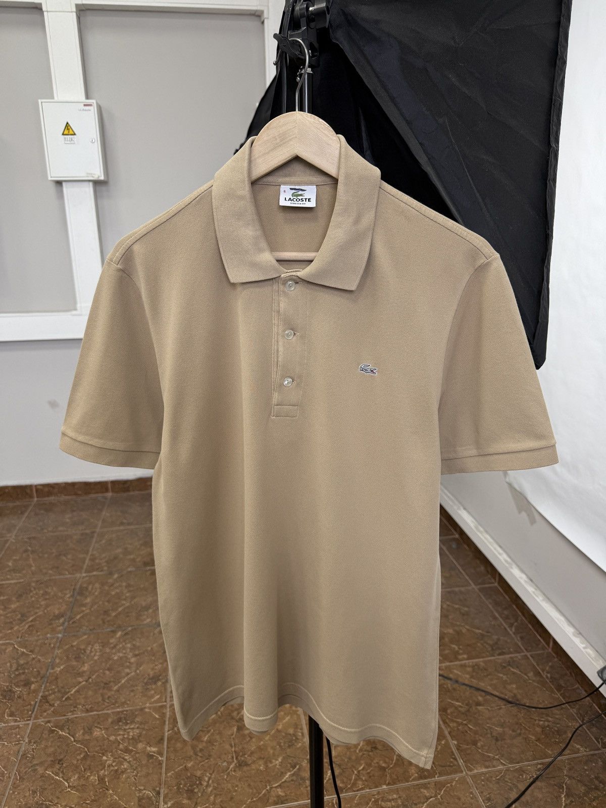 Lacoste 🇫🇷 Lacoste Limited Gray Crocodile Stretch Fit Polo T-Shirt Size US L / EU 52-54 / 3 - 1 Thumbnail