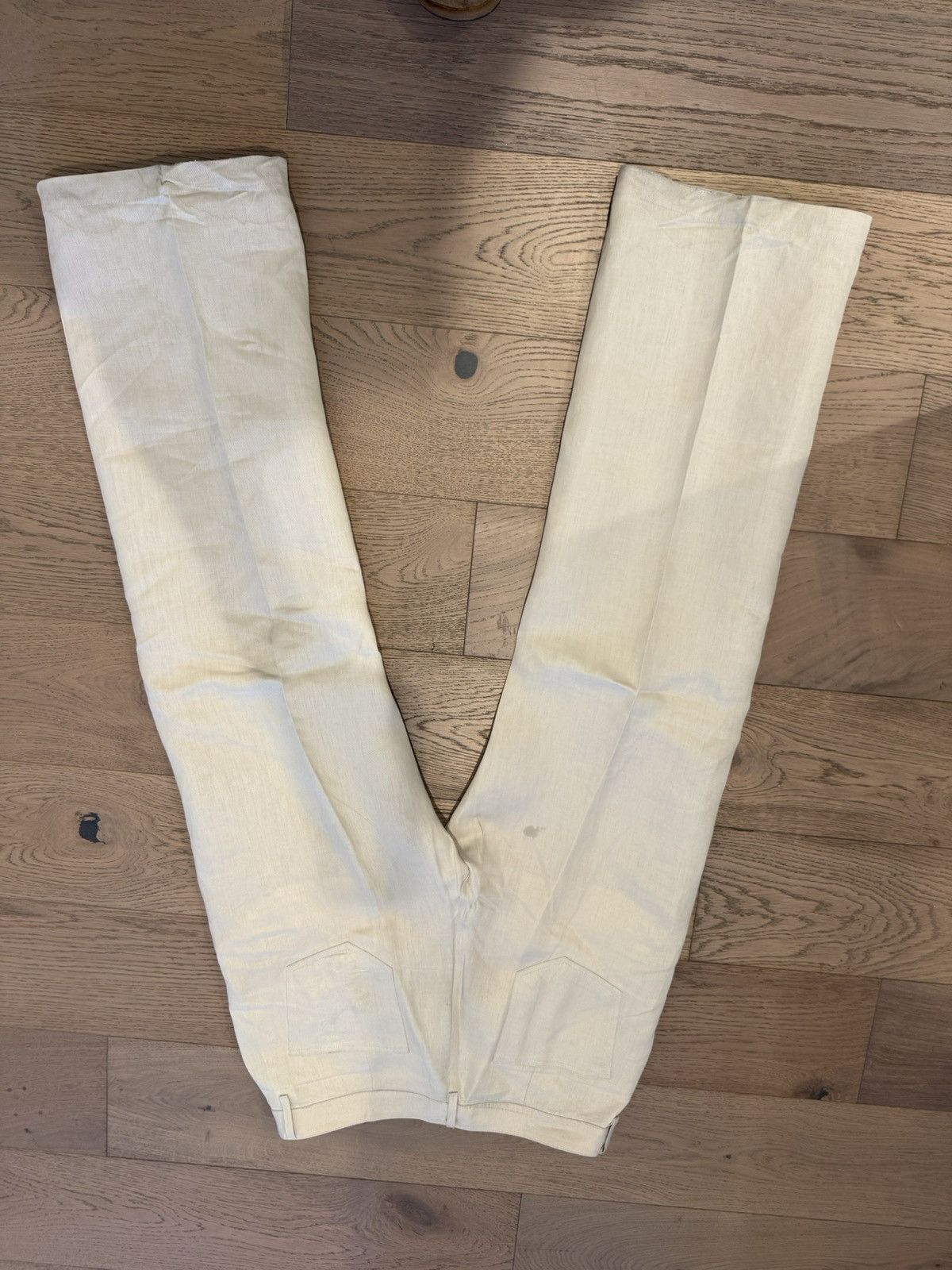 Rick Owens Rick Owens Geth Linen Twill Wide-Leg Pants 34 Size US 34 / EU 50 - 8 Thumbnail