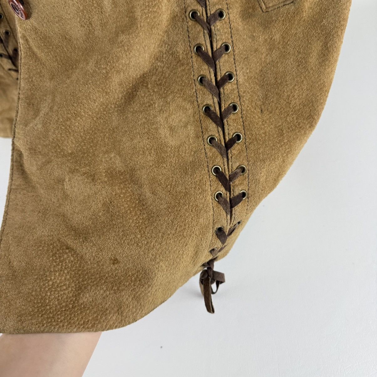 Wilsons Leather Vintage Wilsons Leather Maxima Brown Suede Trench Coat Size XL / US 12-14 / IT 48-50 - 10 Thumbnail