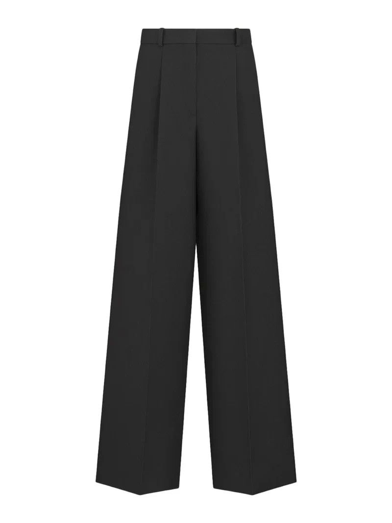 Dior DIOR $3000 Black Wool Flared Pants New & Authentic Size 25" / US 0 / IT 36 - 1 Thumbnail