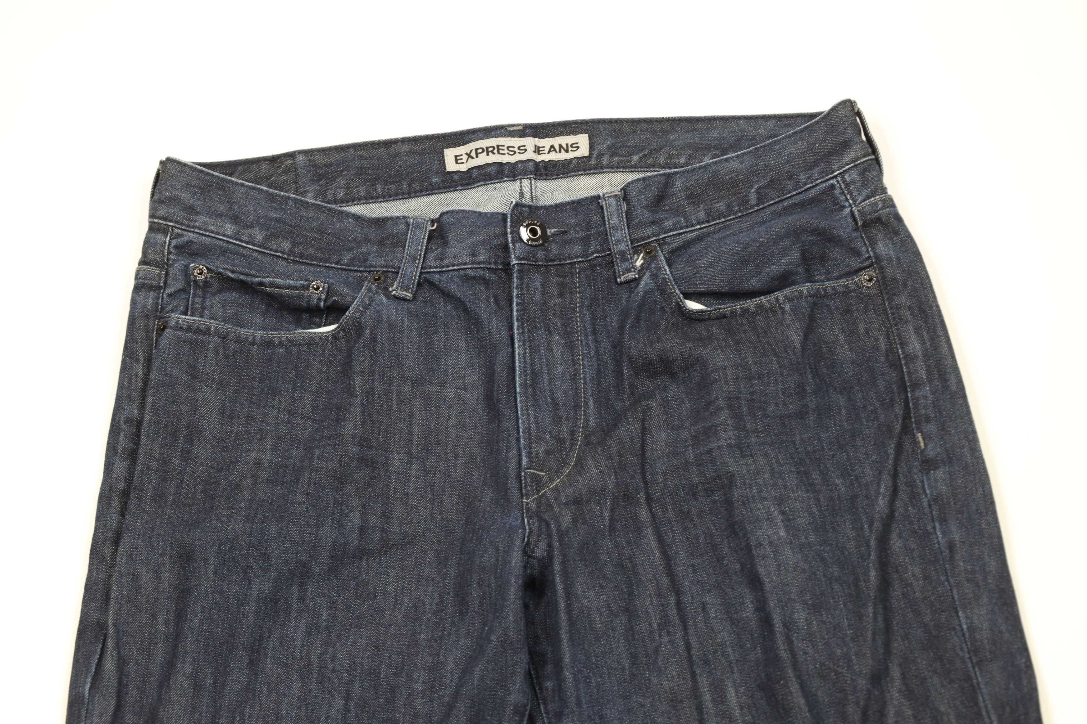 Express Express Kingston Classic Fit Straight Leg Denim Jeans Indigo Size US 36 / EU 52 - 2 Thumbnail